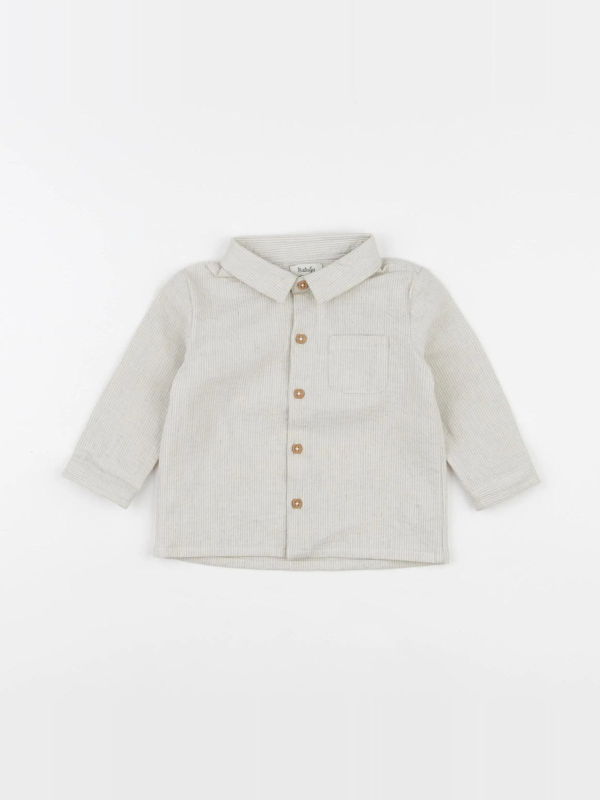 Natalys - chemise beige - 6 mois