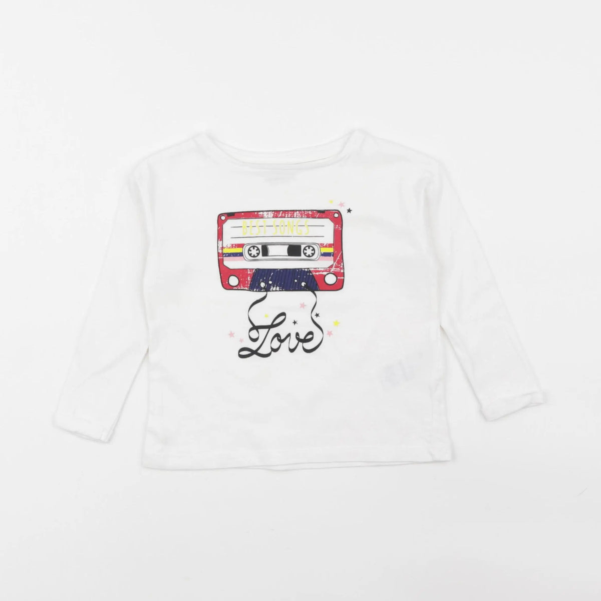 Vertbaudet - tee-shirt blanc - 2 ans