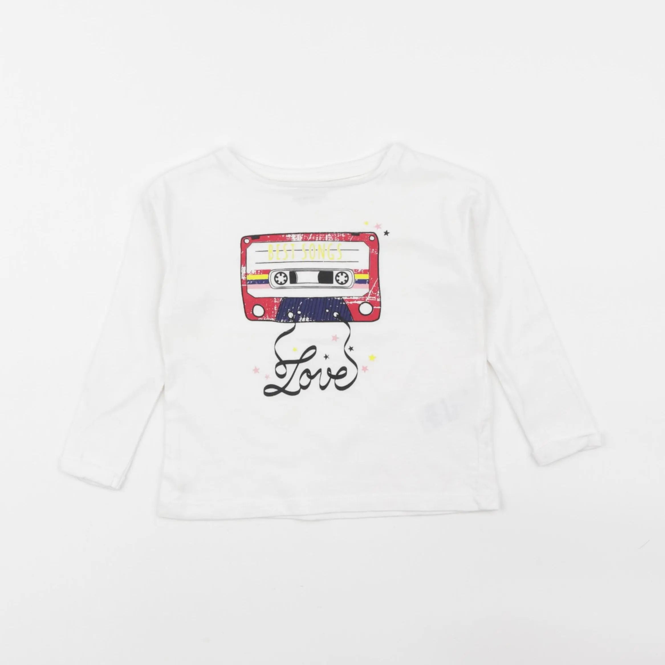 Vertbaudet - tee-shirt blanc - 2 ans