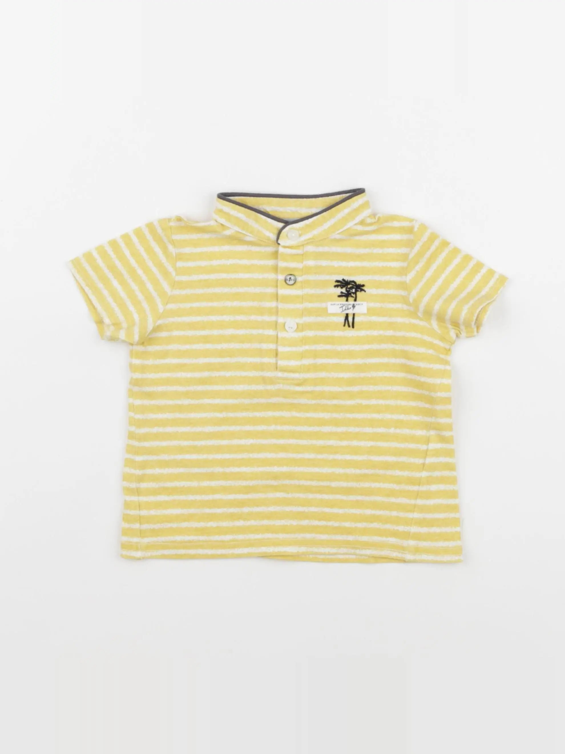 IKKS - tee-shirt jaune - 12 mois