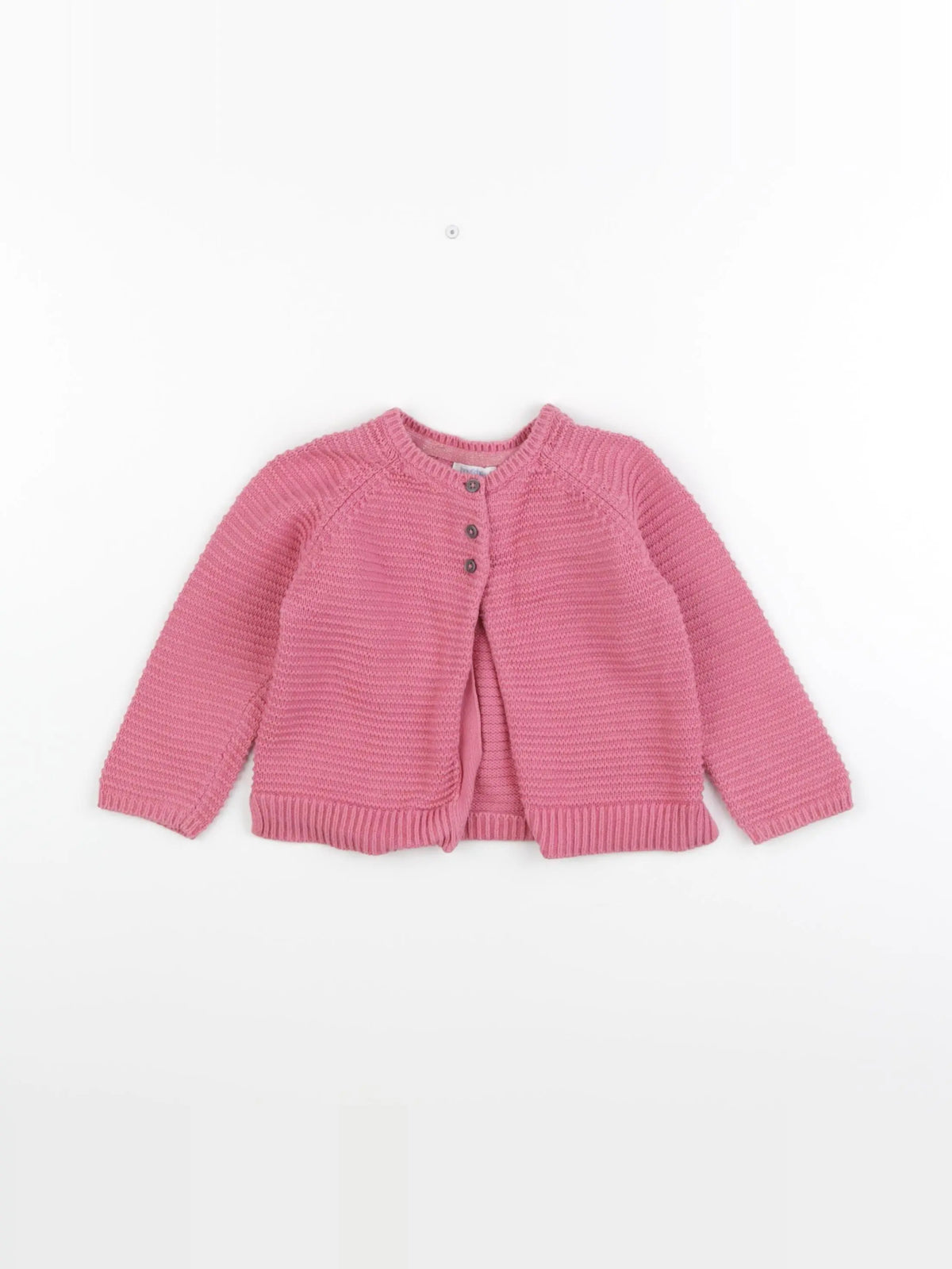 Boutchou - gilet rose - 12 mois