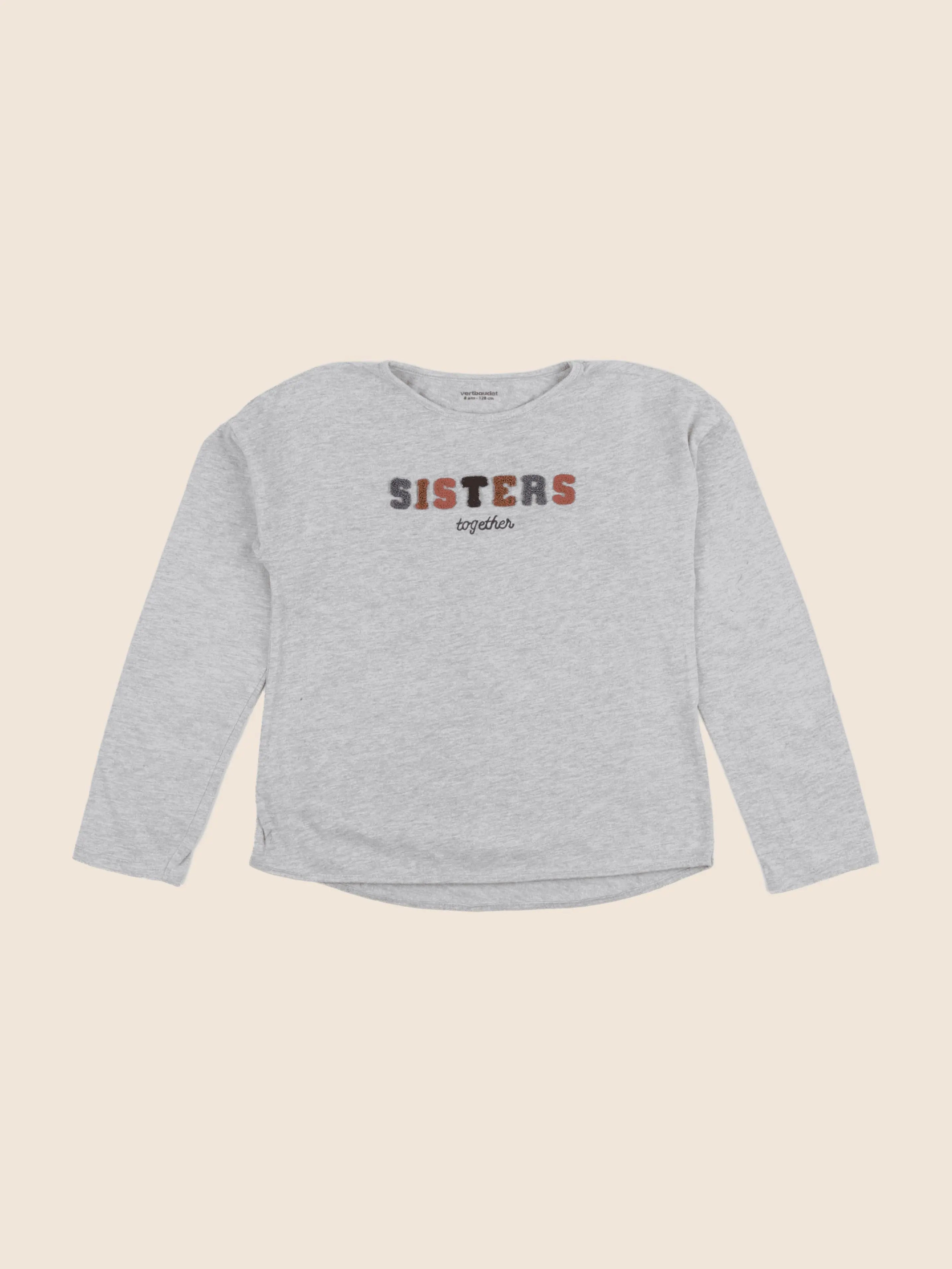 Vertbaudet - tee-shirt gris - 8 ans