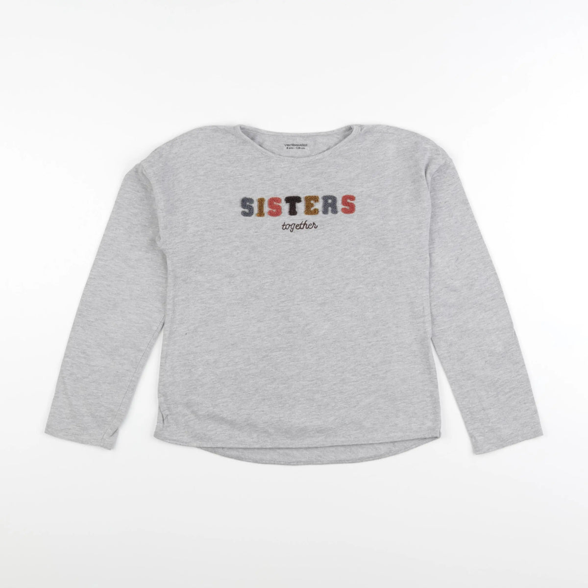 Vertbaudet - tee-shirt gris - 8 ans