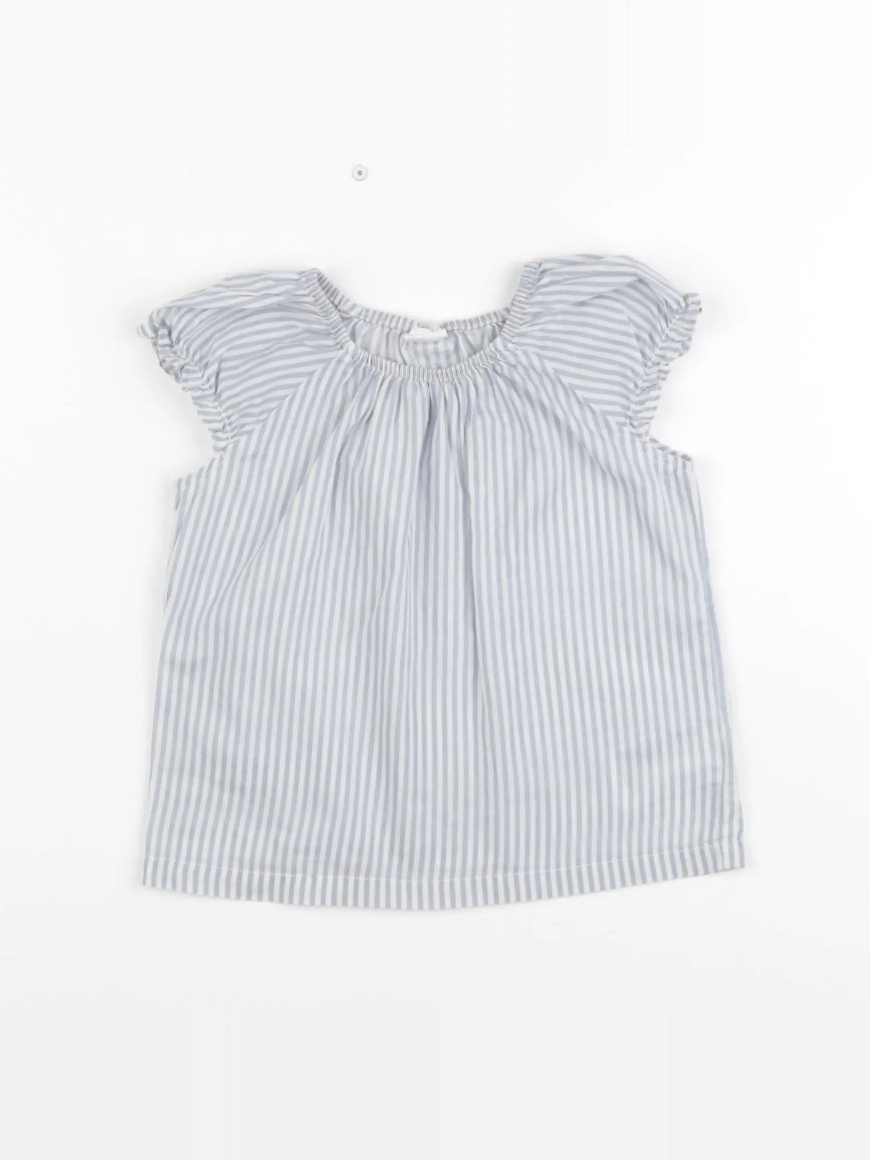 H&M - blouse bleu - 9/12 mois