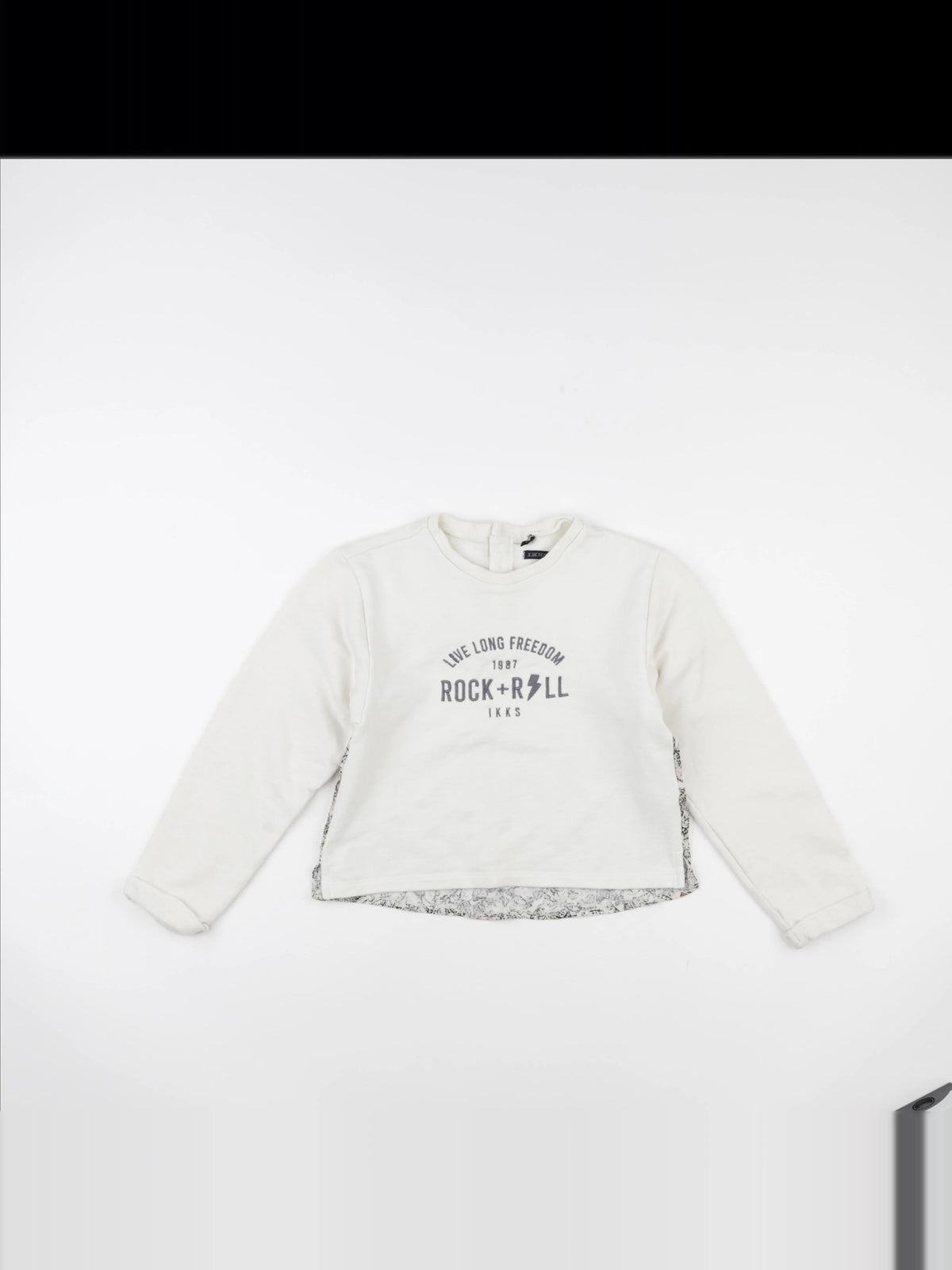 IKKS - sweat blanc - 10 ans