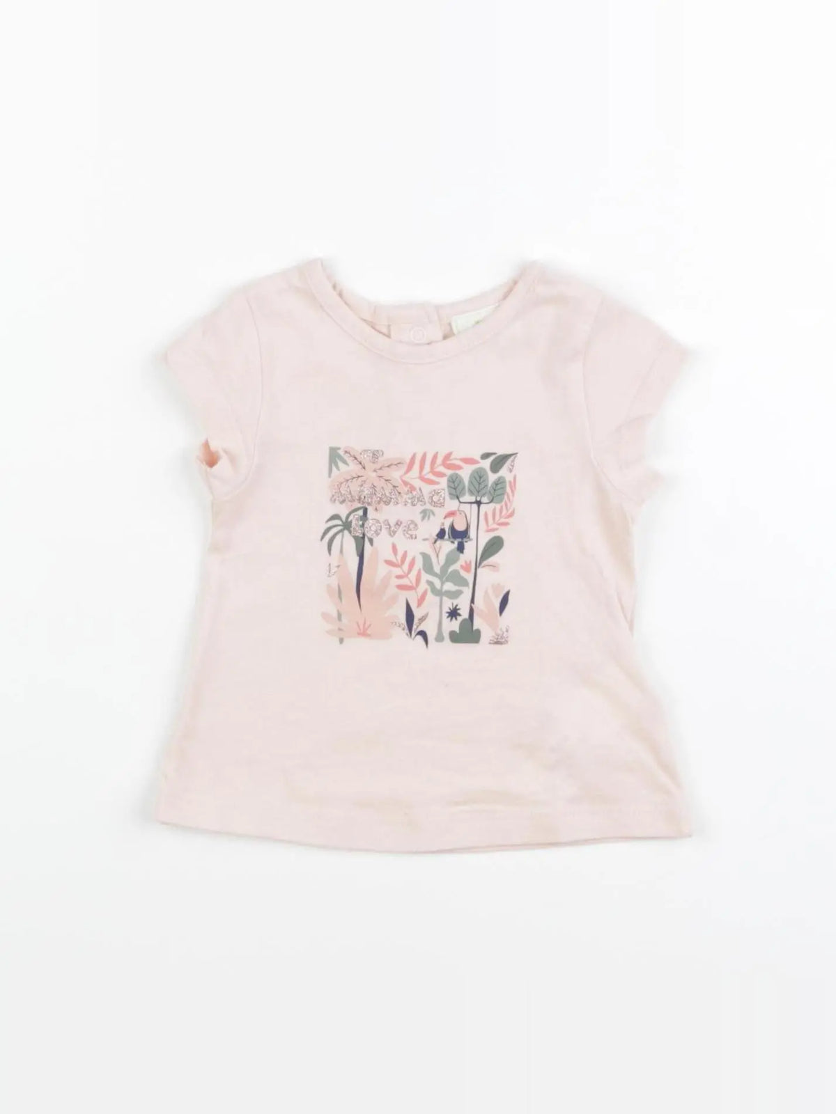 Tape à l'oeil - tee-shirt rose - 3 mois