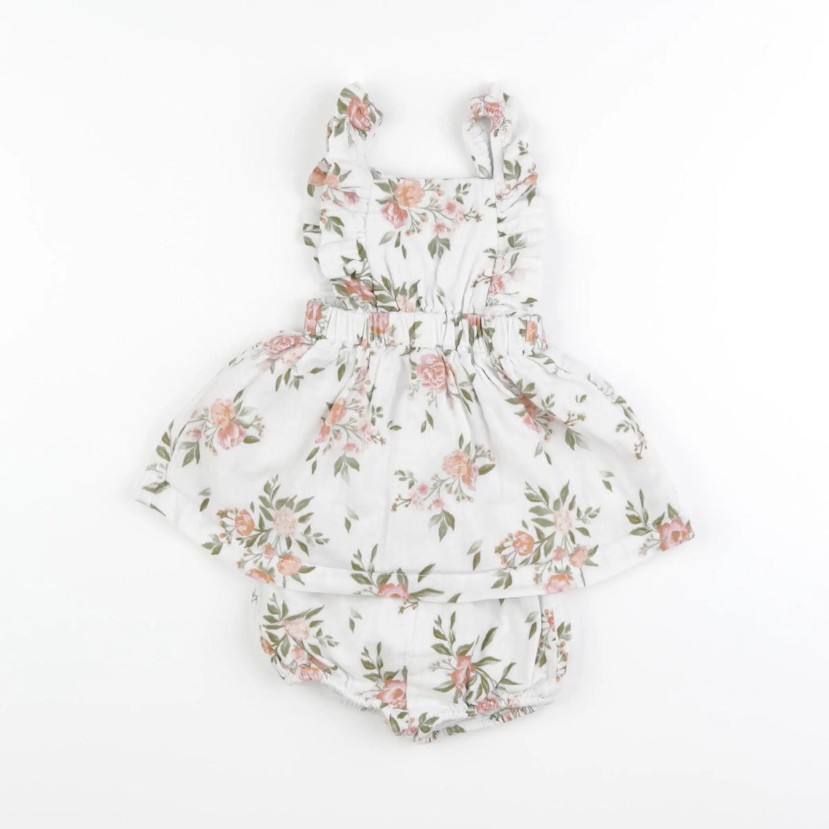 Vertbaudet - robe blanc, vert - 3 mois