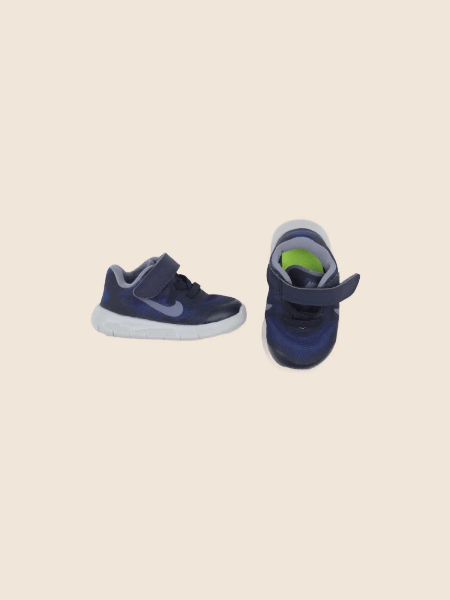 Nike - tennis à scratch/ lacets bleu - pointure 18/19
