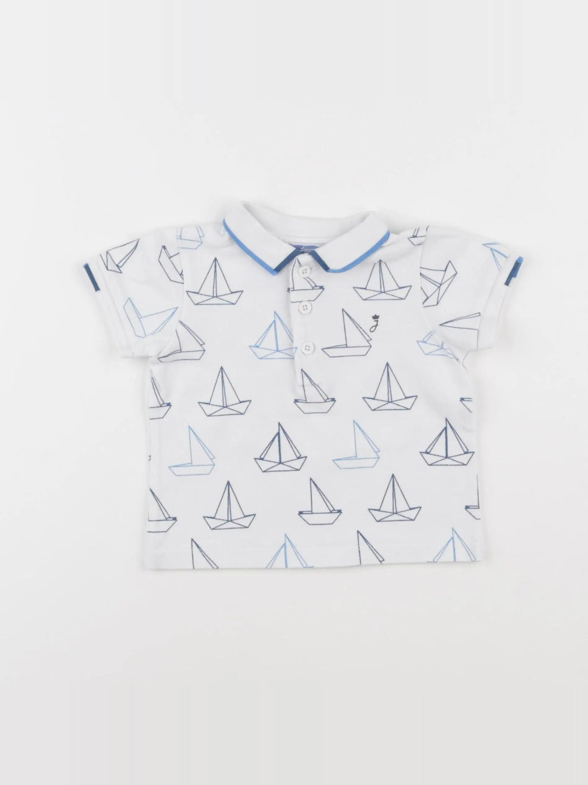 Jacadi - polo blanc - 12 mois