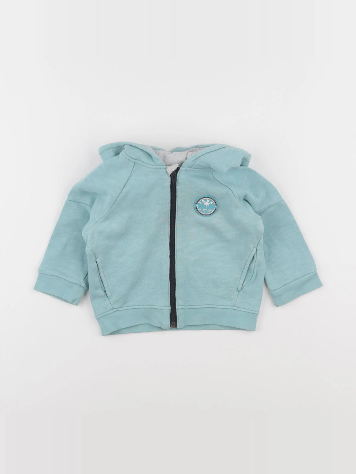IKKS - sweat bleu - 12 mois