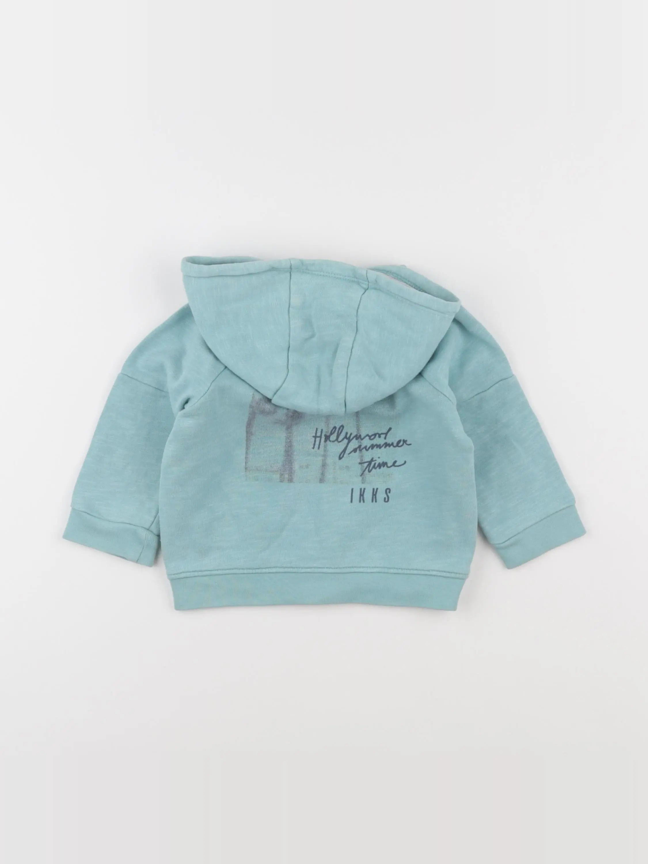 IKKS - sweat bleu - 12 mois