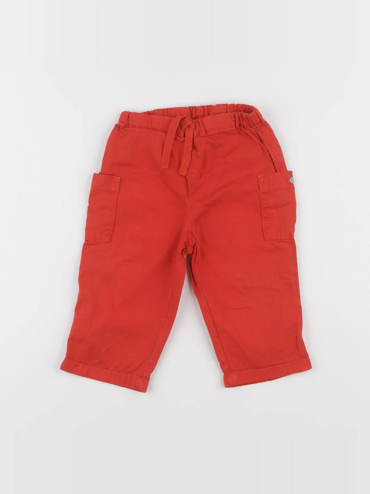 Petit Bateau - pantalon rouge - 12 mois