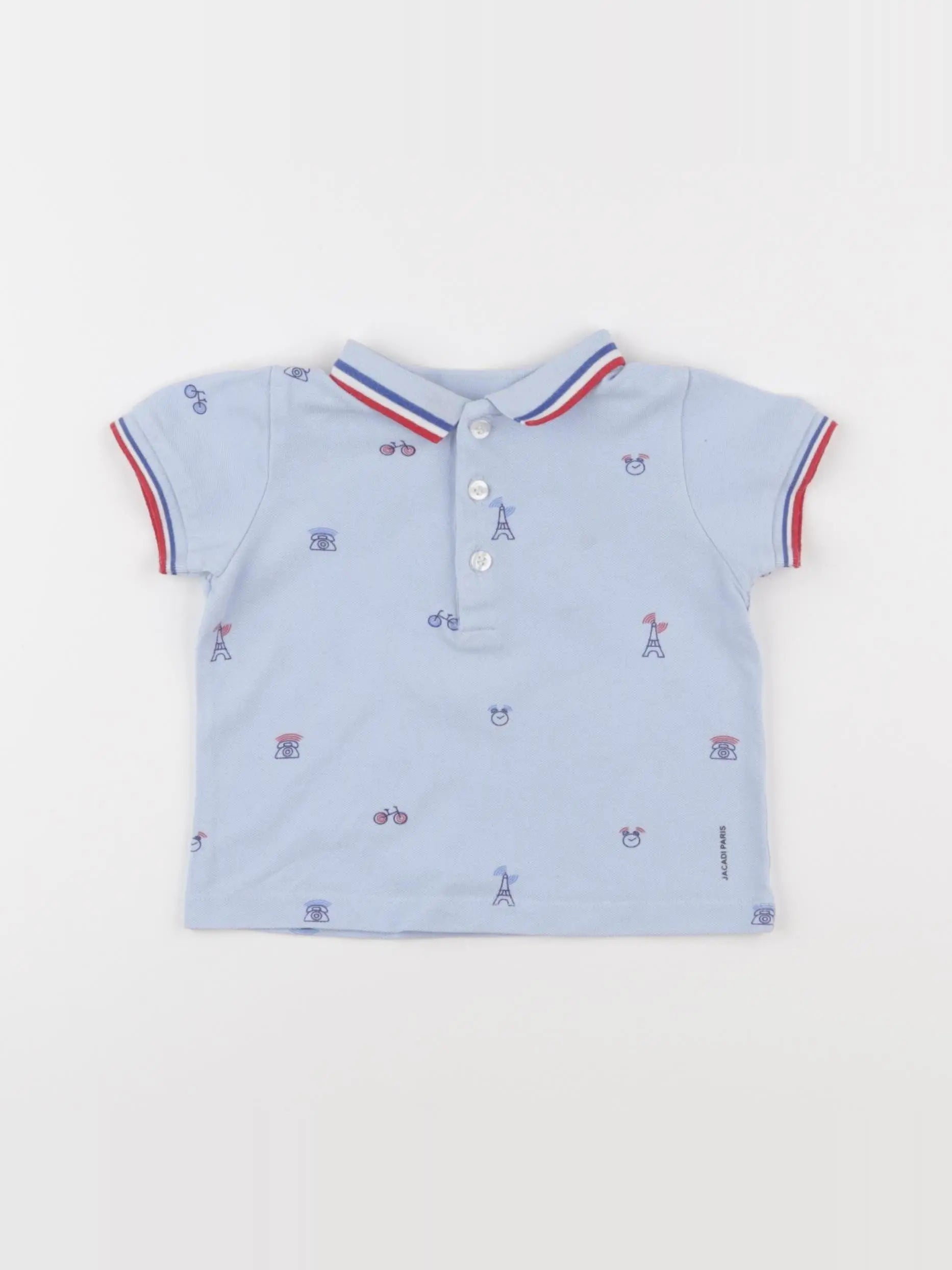 Jacadi - polo bleu - 12 mois