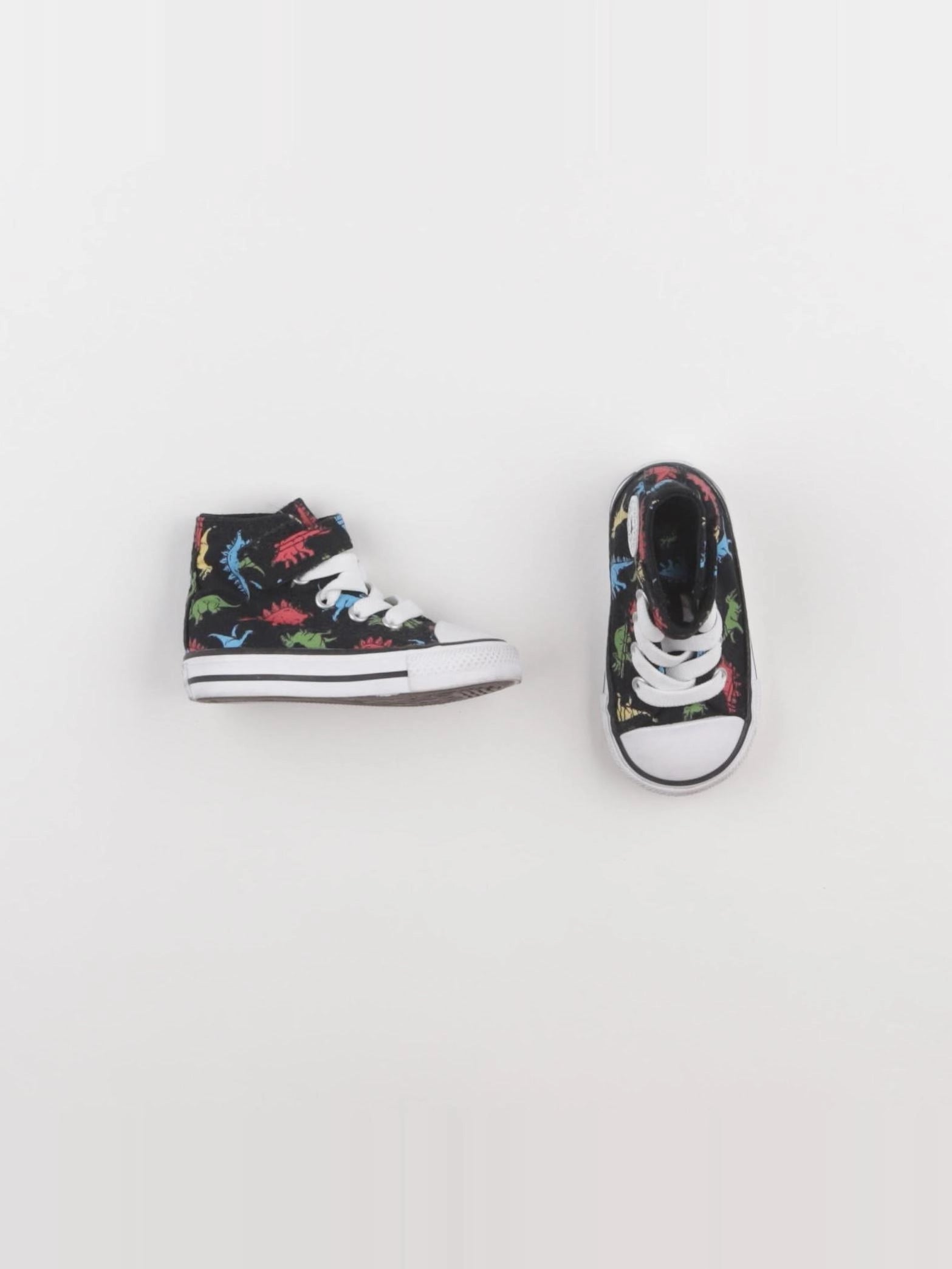 Converse - tennis à scratch/ lacets noir - pointure 20