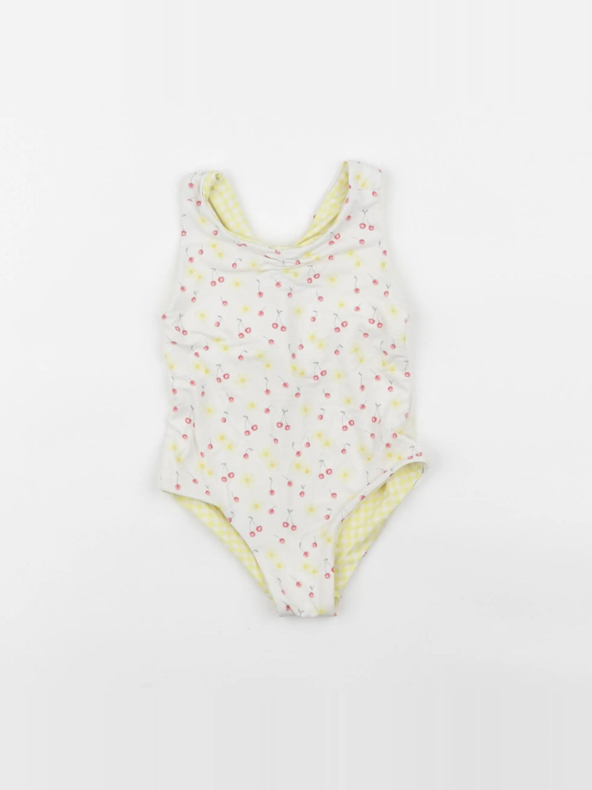 Vertbaudet - maillot de bain jaune - 2 ans