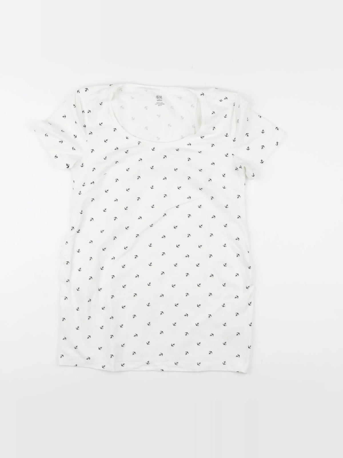 H&M - tee-shirt grossesse blanc - s