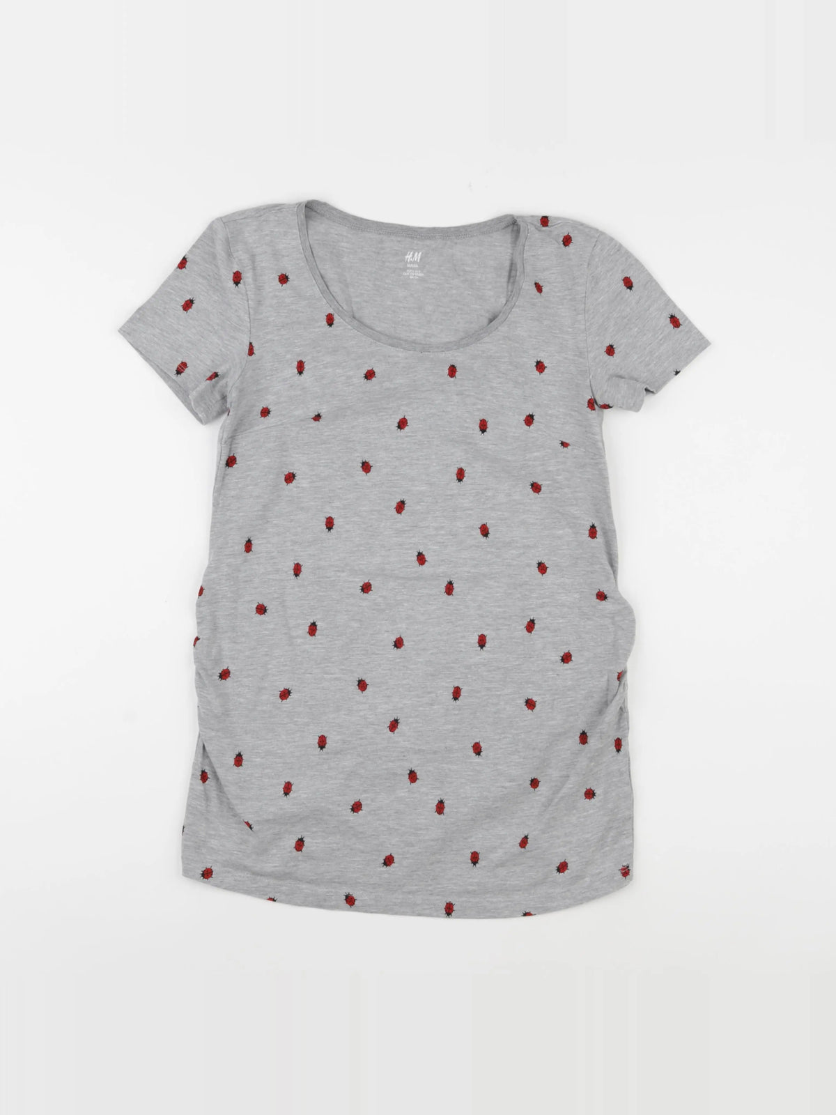 H&M - tee-shirt grossesse gris - s