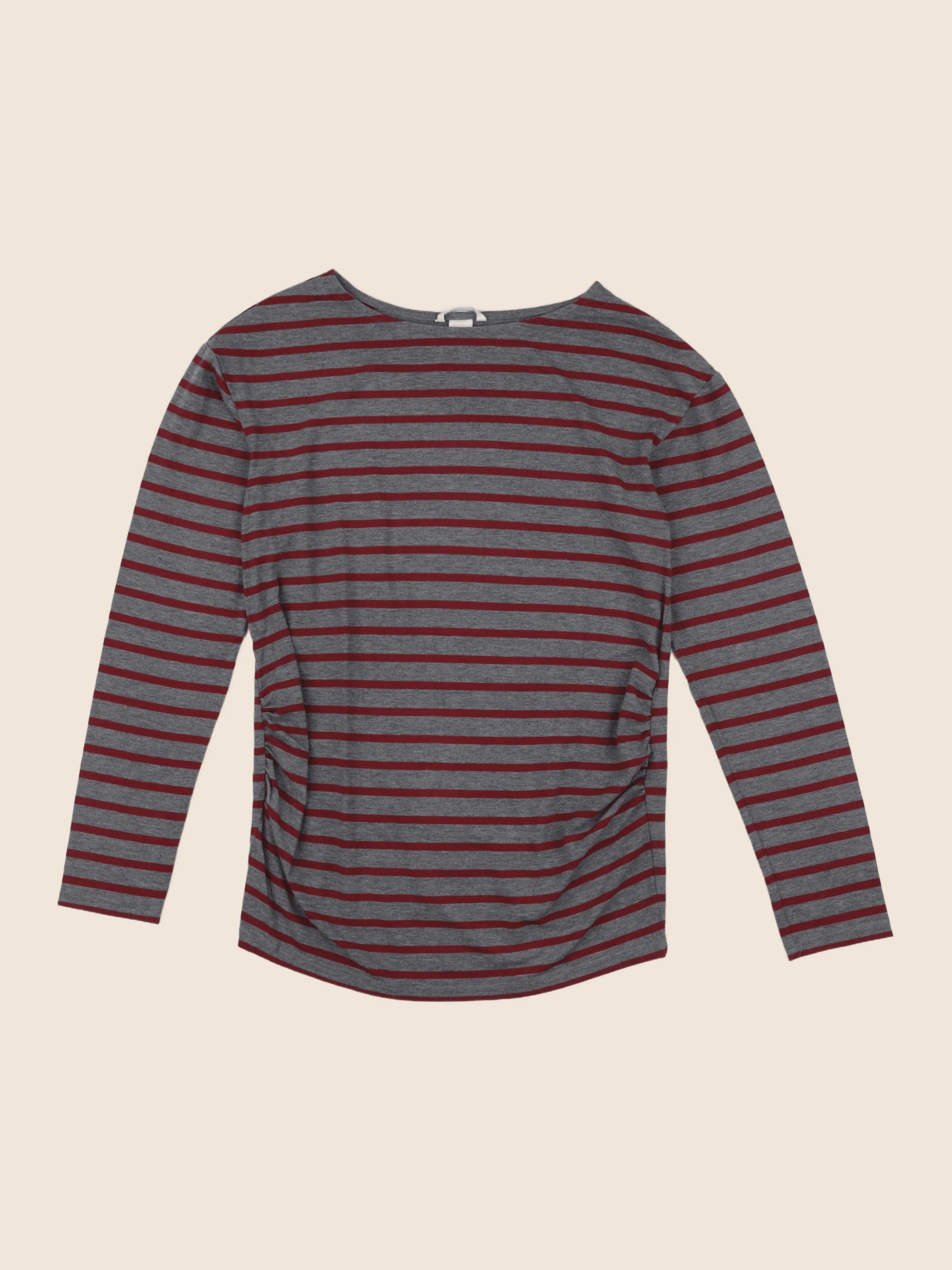 H&M - tee-shirt grossesse gris - s
