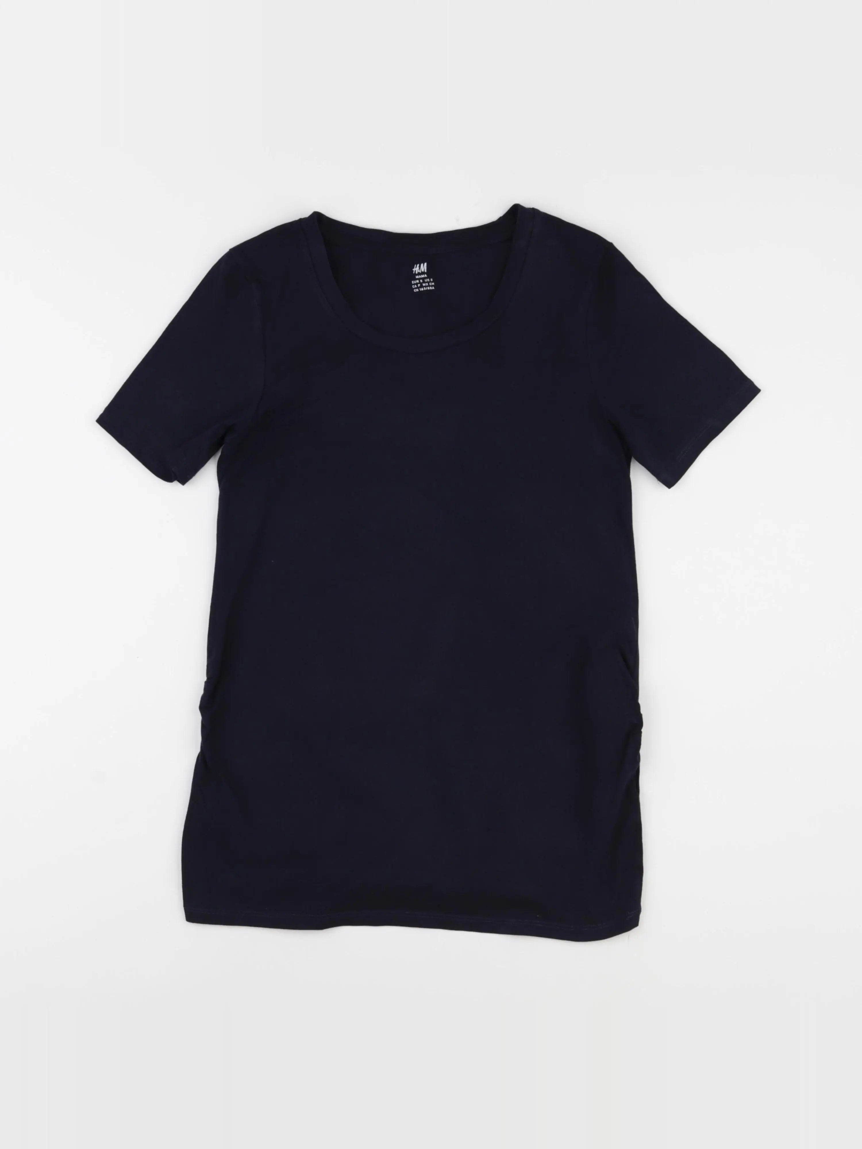 H&M - tee-shirt grossesse bleu - s