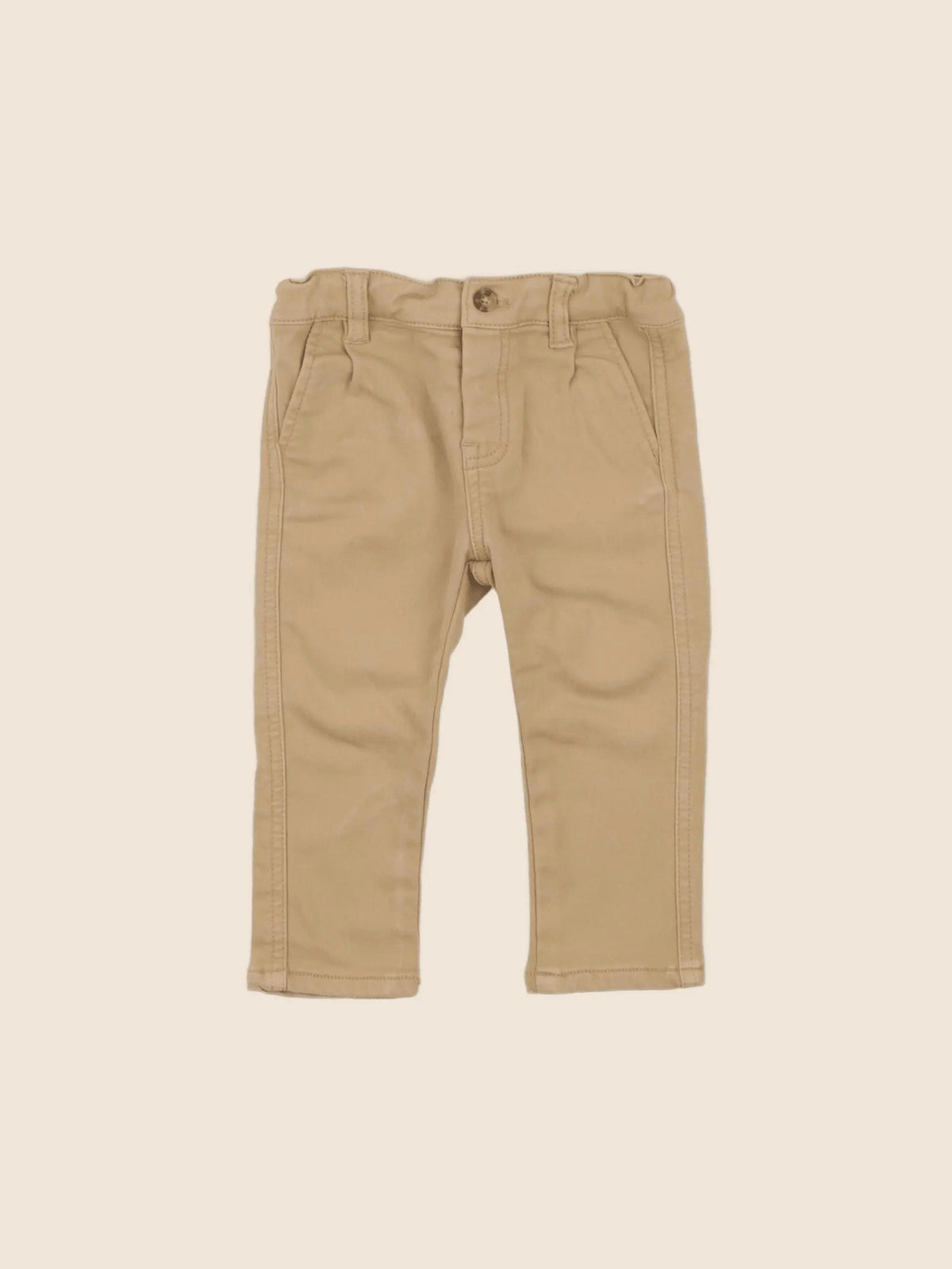 Vertbaudet - pantalon beige - 6 mois