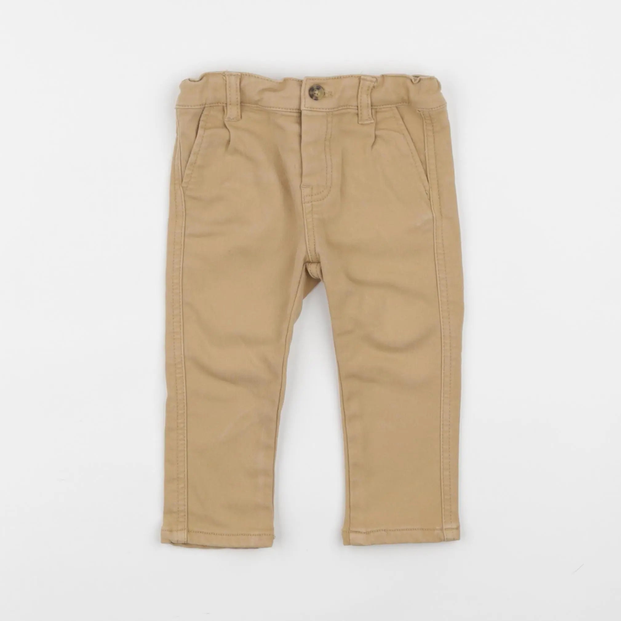 Vertbaudet - pantalon beige - 6 mois