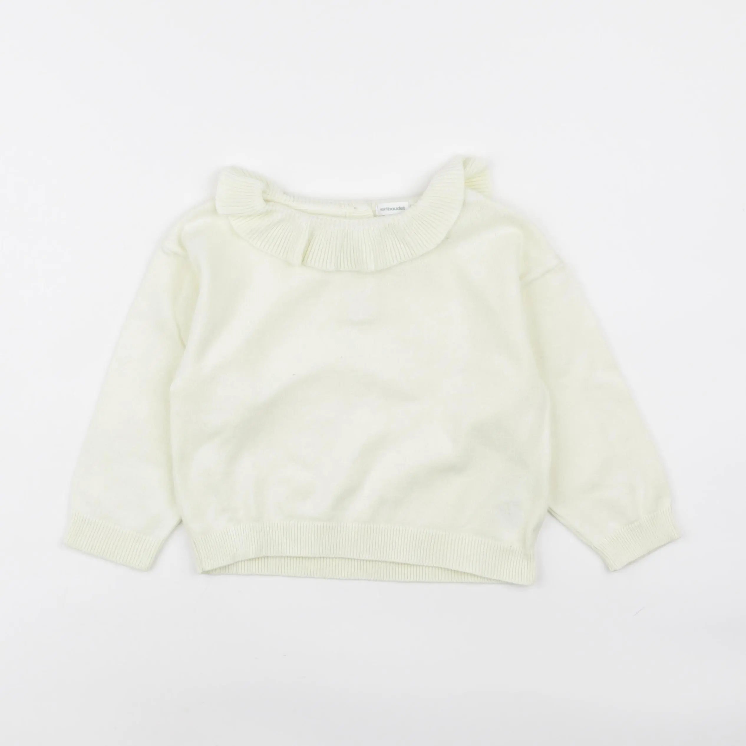 Vertbaudet - pull jaune - 24 mois