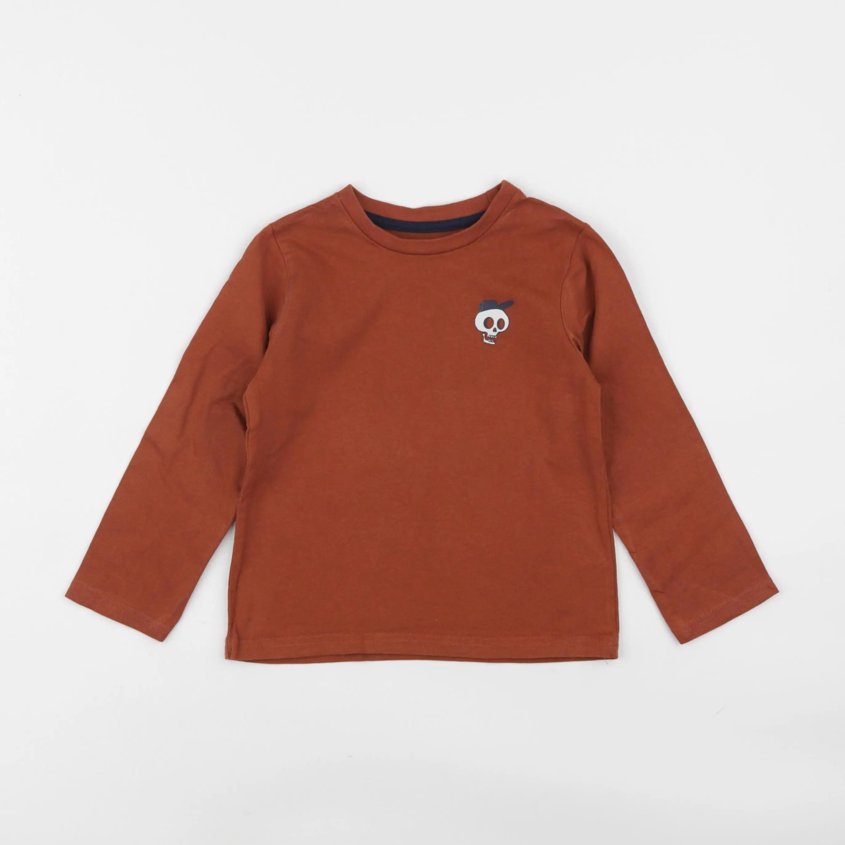 Vertbaudet - tee-shirt marron - 4 ans