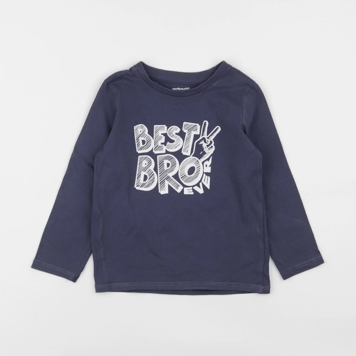 Vertbaudet - tee-shirt bleu - 4 ans
