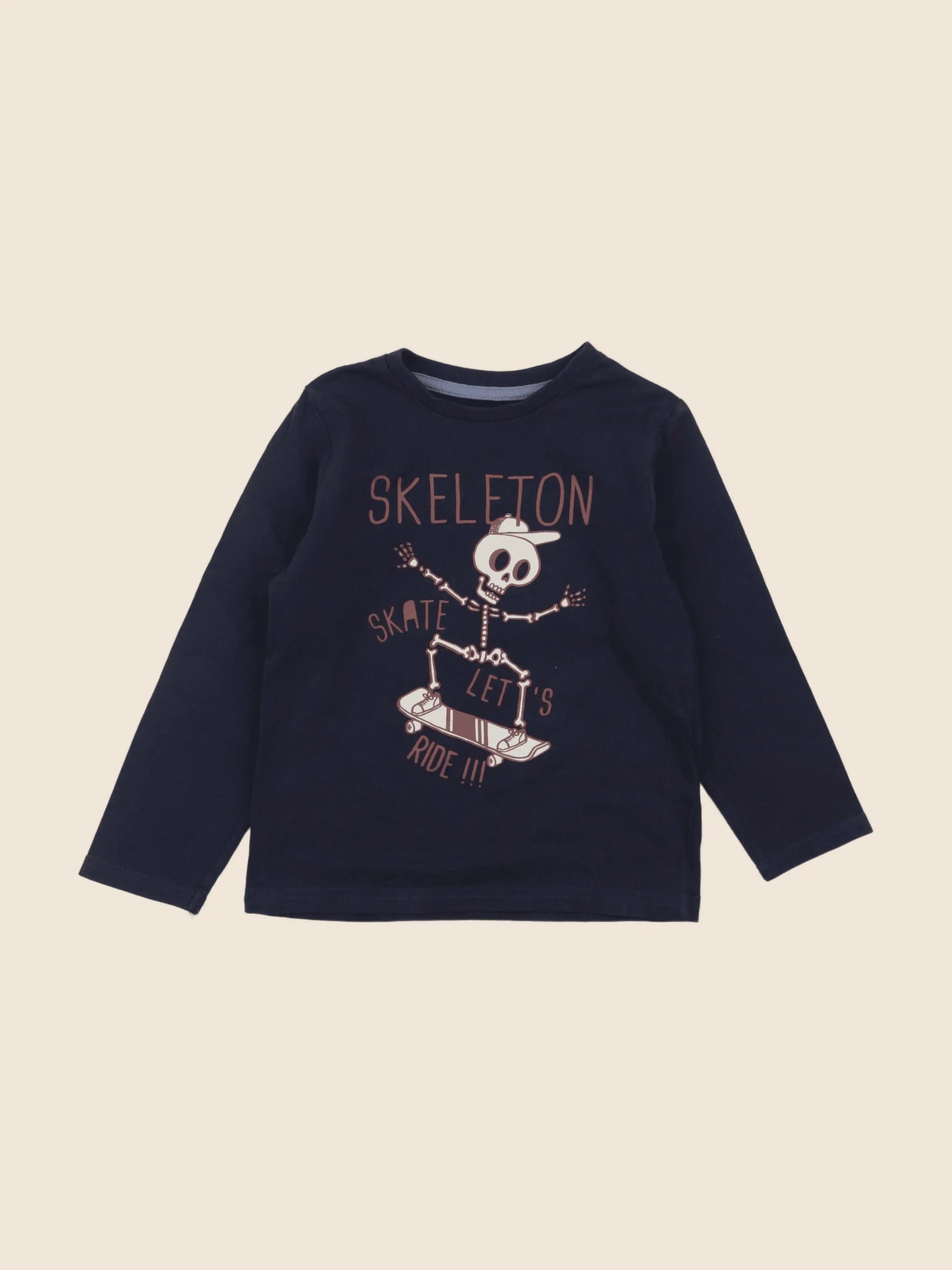 Vertbaudet - tee-shirt bleu - 4 ans
