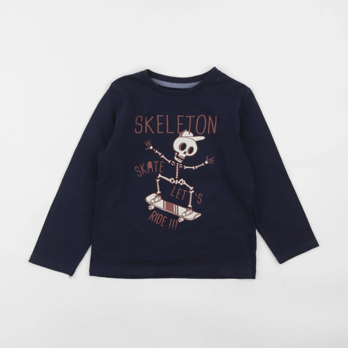 Vertbaudet - tee-shirt bleu - 4 ans