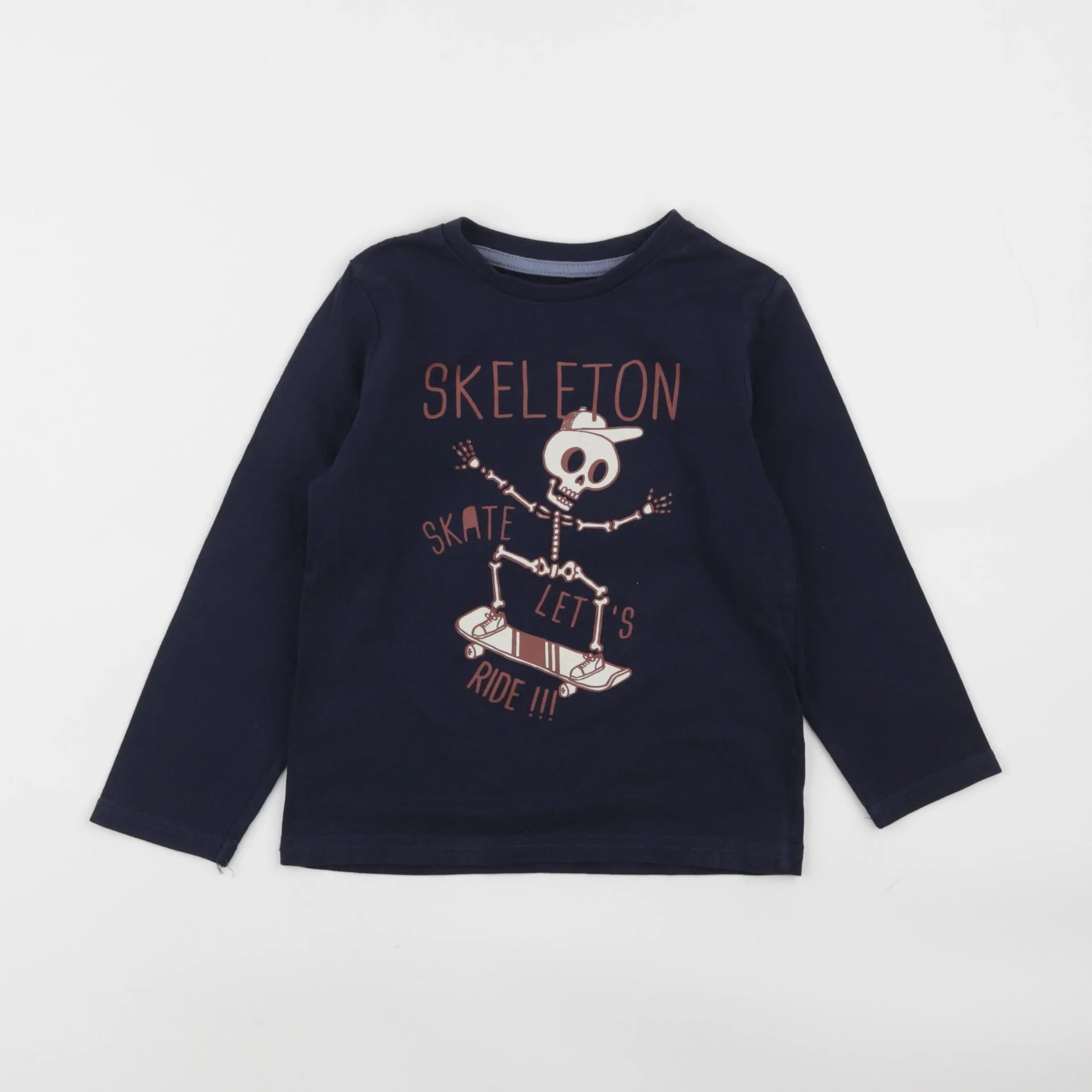 Vertbaudet - tee-shirt bleu - 4 ans