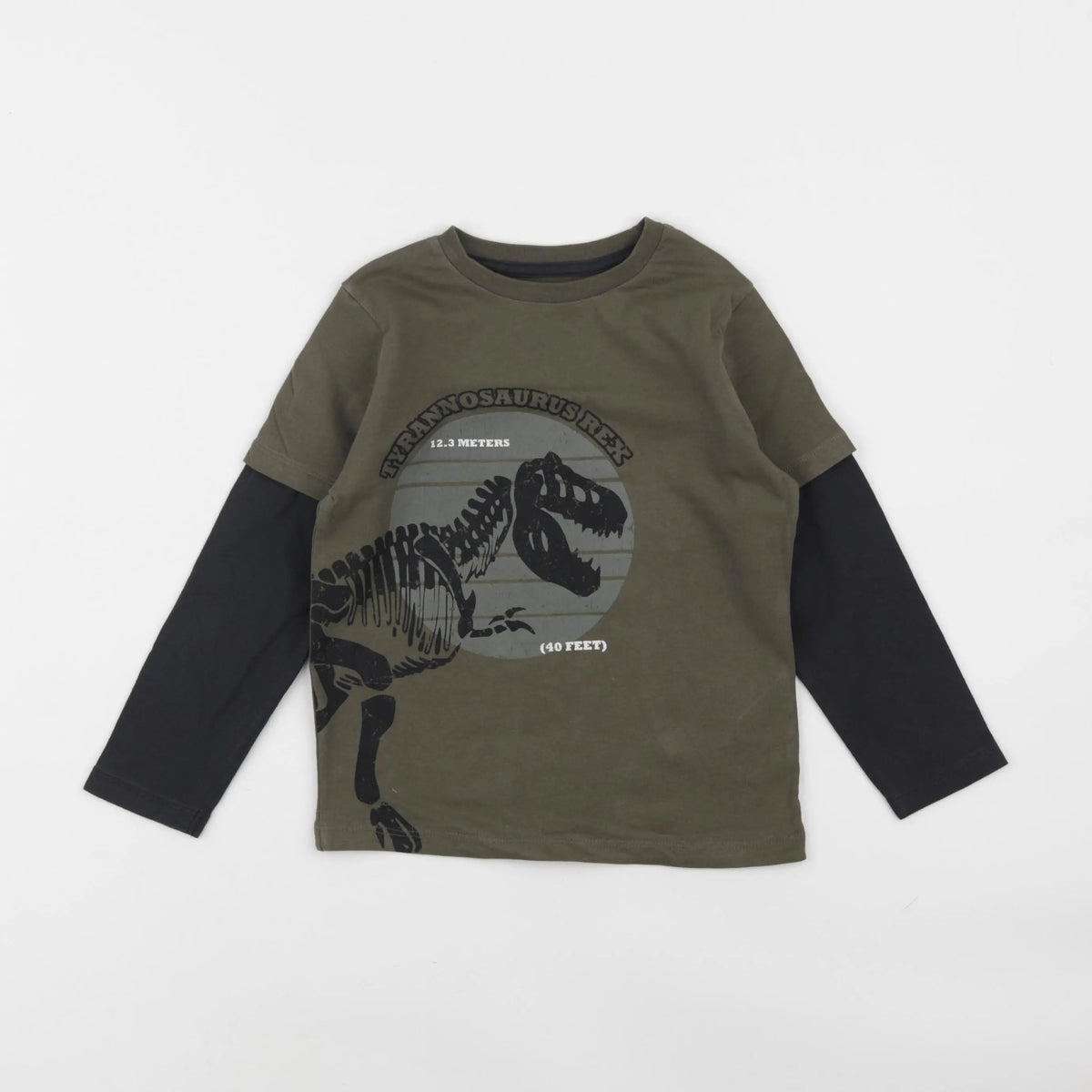 Vertbaudet - tee-shirt vert - 4 ans