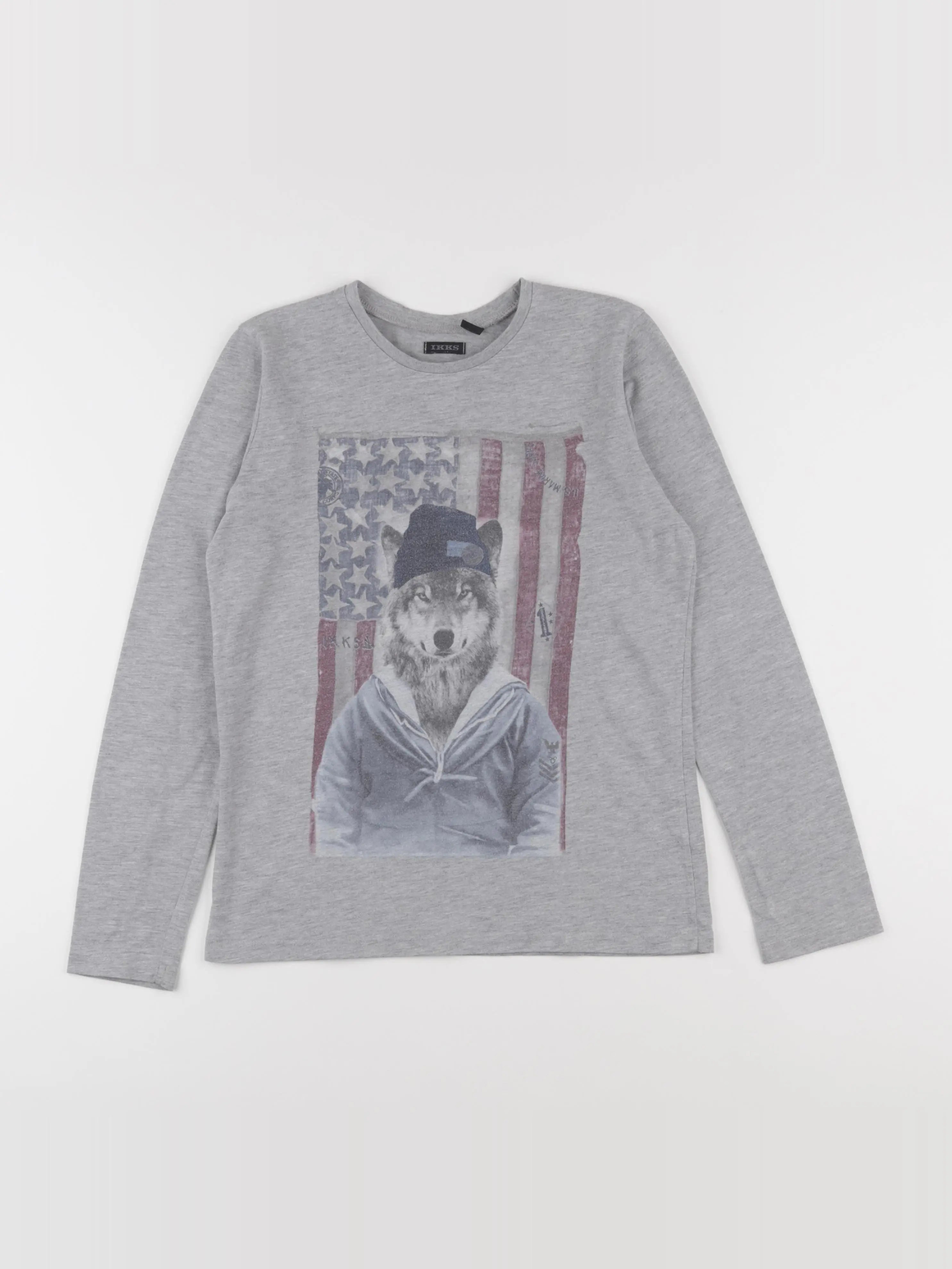 IKKS - tee-shirt gris - 12 ans