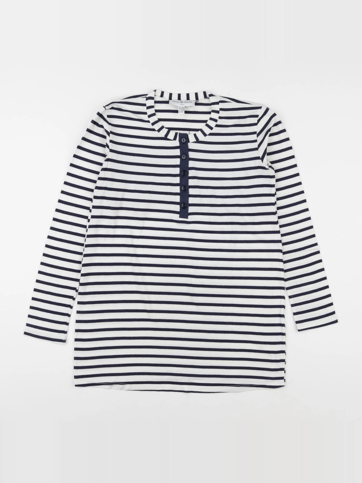 Envie de fraise - tee-shirt grossesse blanc, bleu - 36 à 38