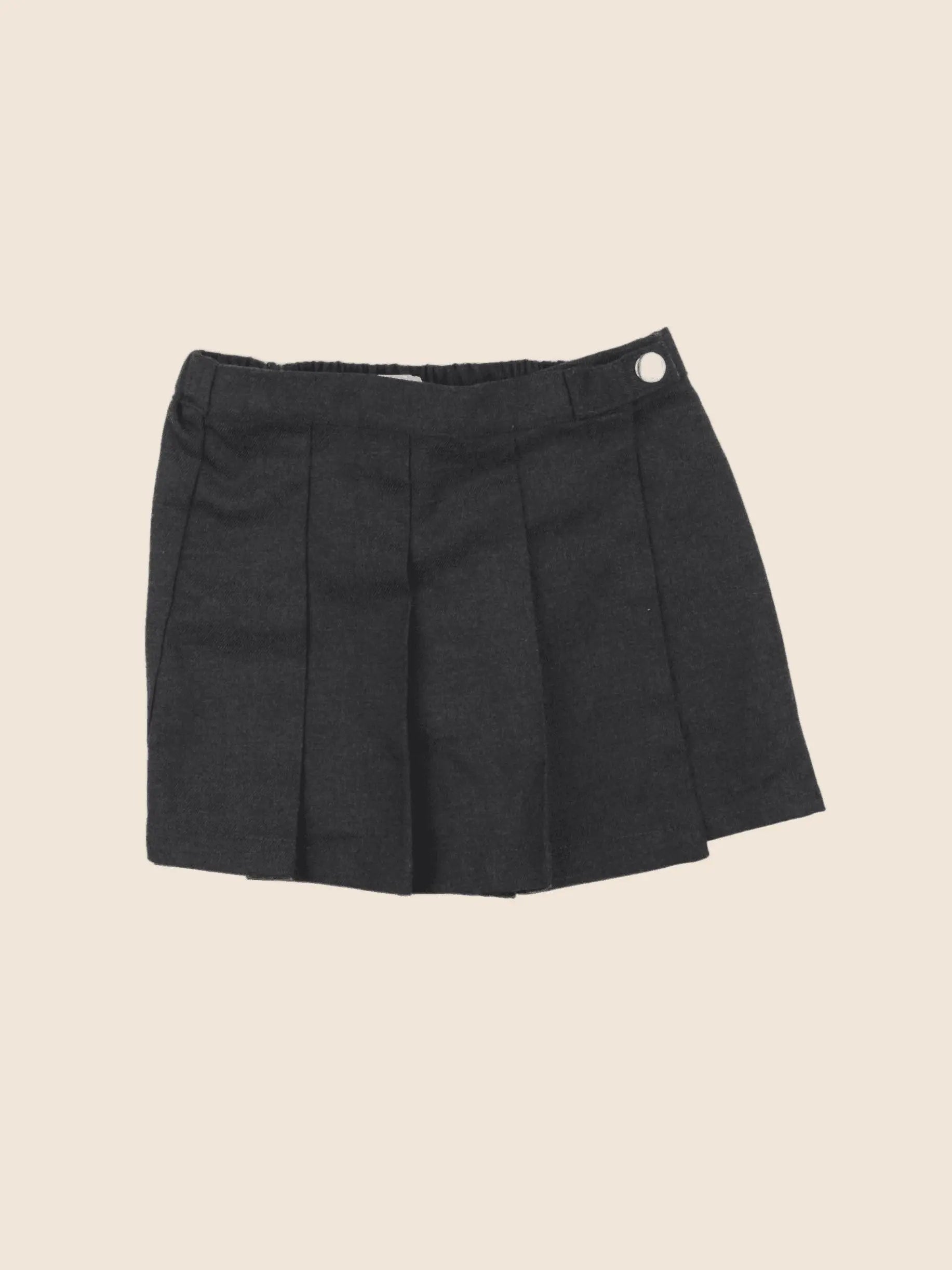 Vertbaudet - jupe short gris - 5 ans