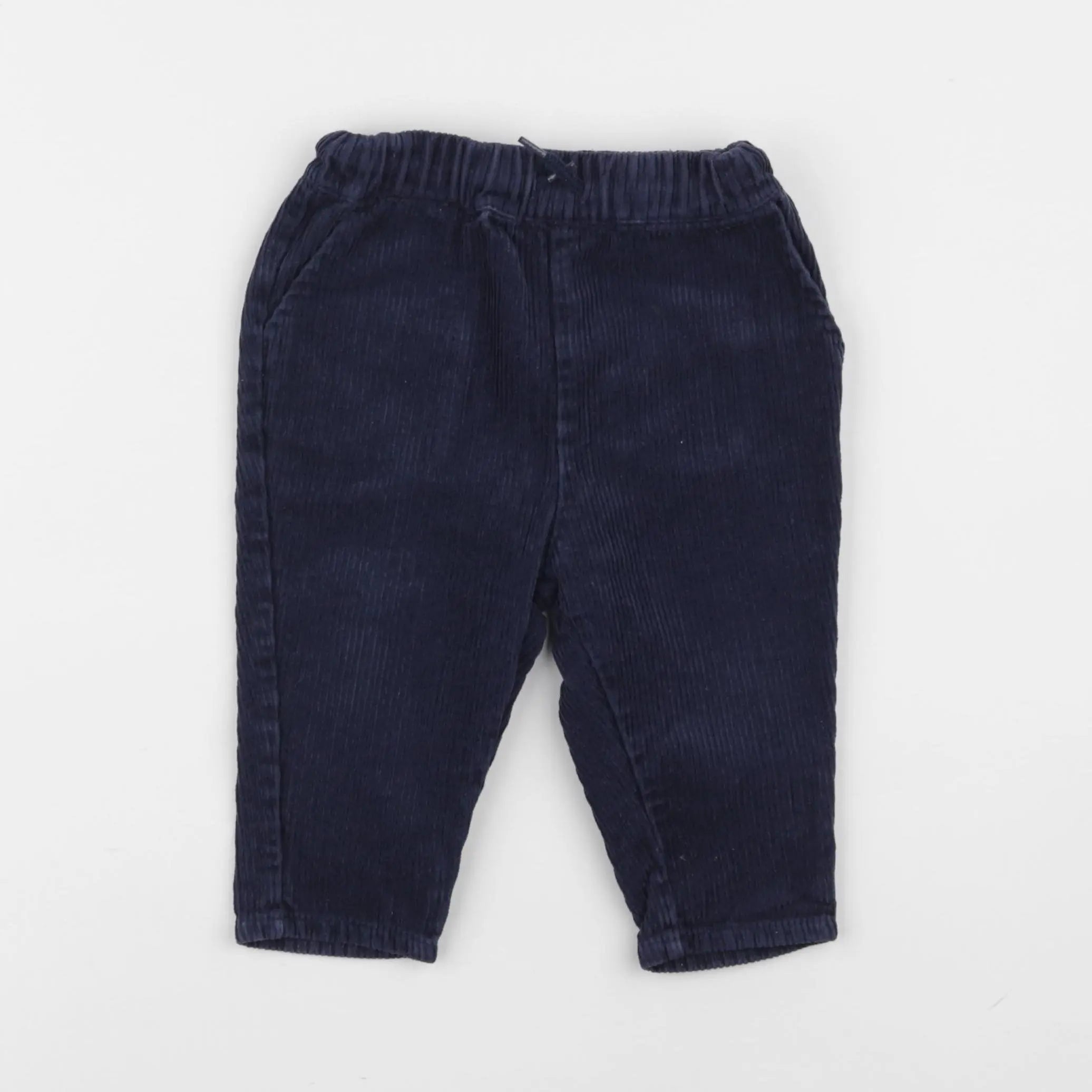 Vertbaudet - pantalon bleu - 12 mois