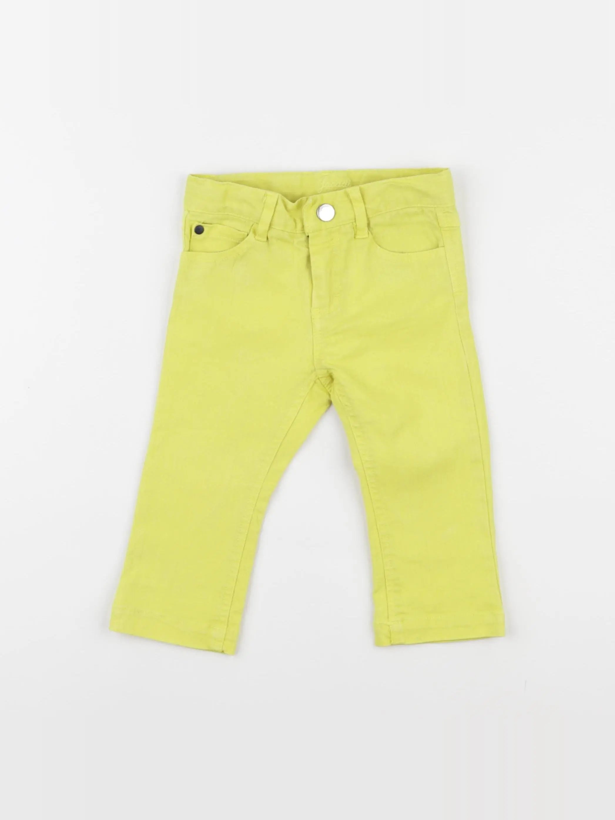 Jacadi - jean jaune fluo - 12 mois