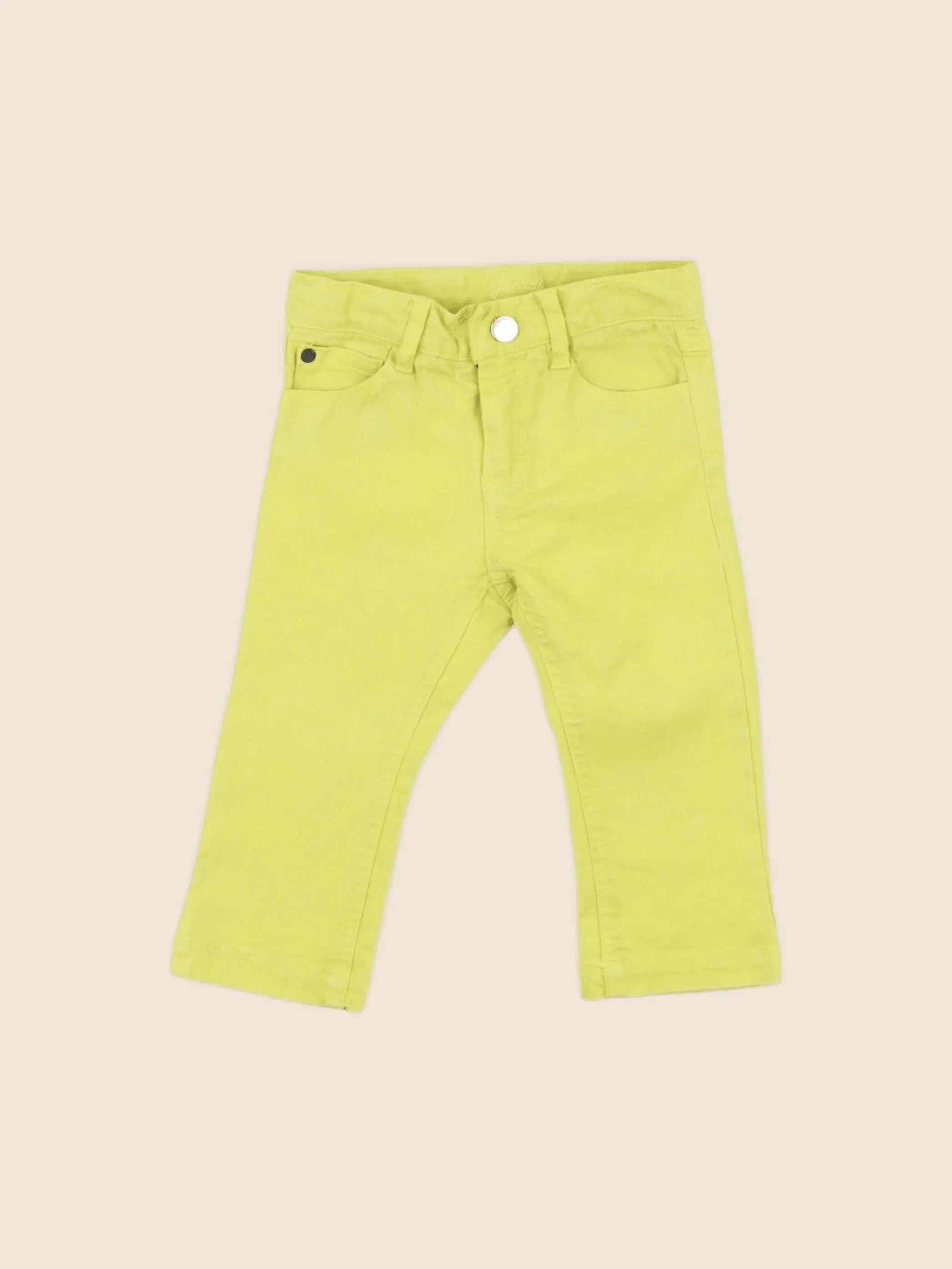 Jacadi - jean jaune fluo - 12 mois
