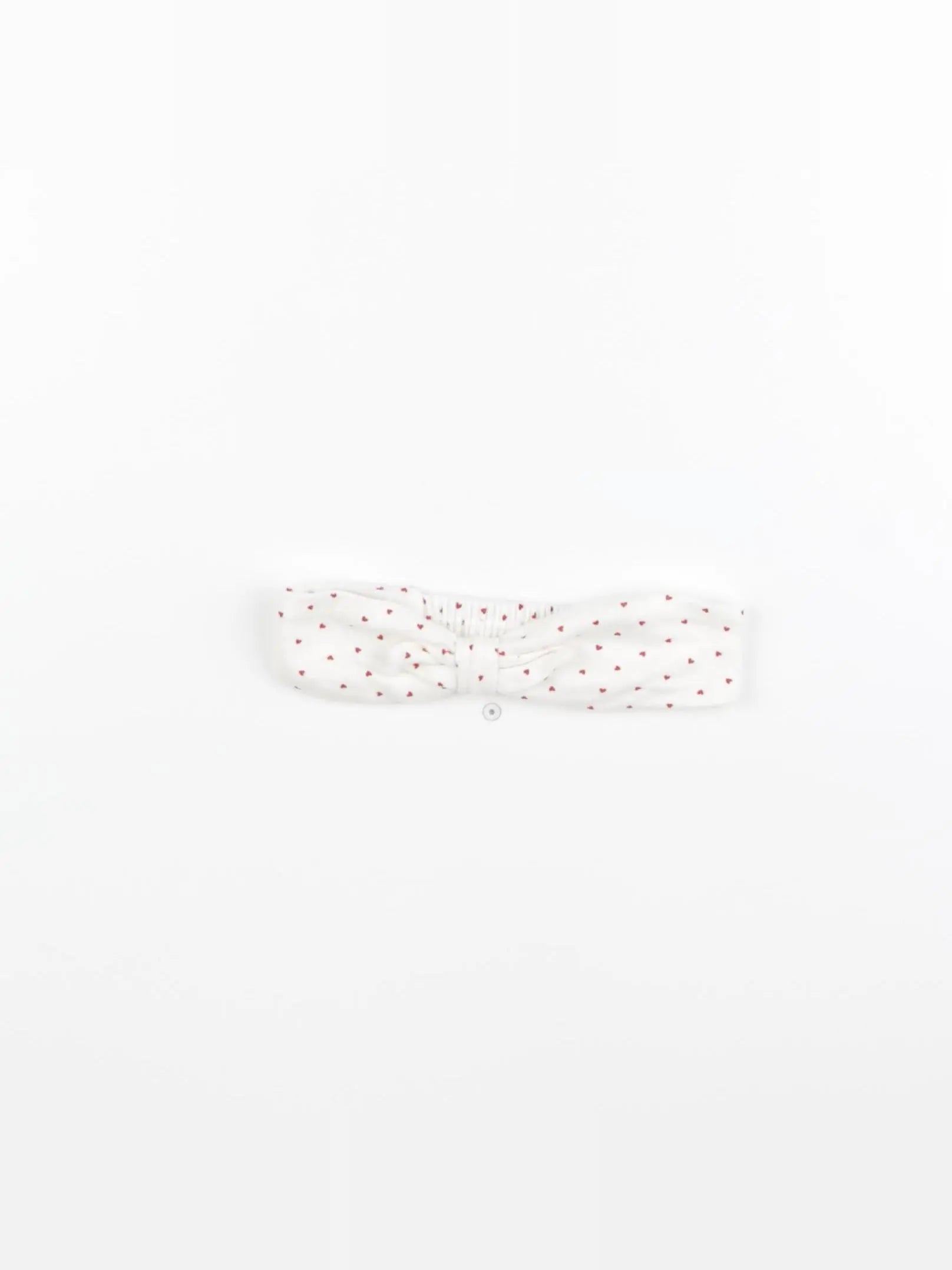 Petit Bateau - bandeau blanc, rouge - 18/36 mois