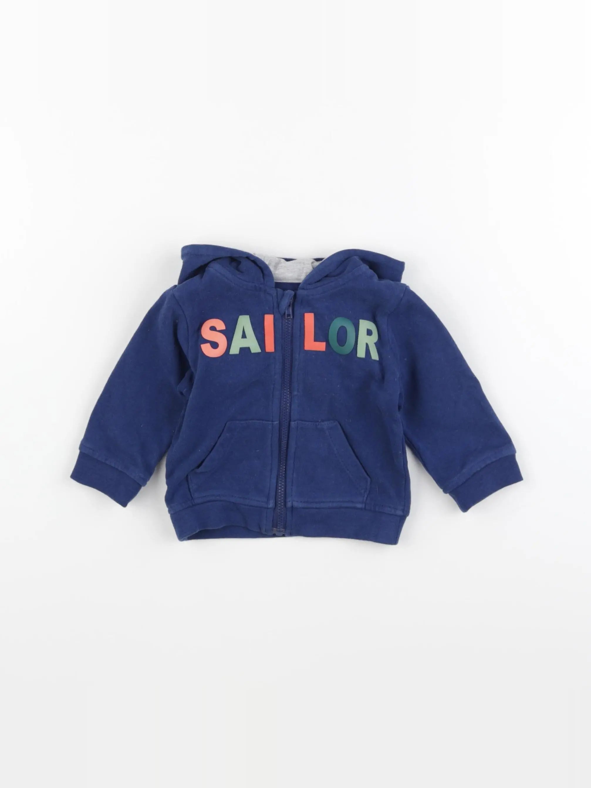 Vertbaudet - sweat multicolore - 3 mois