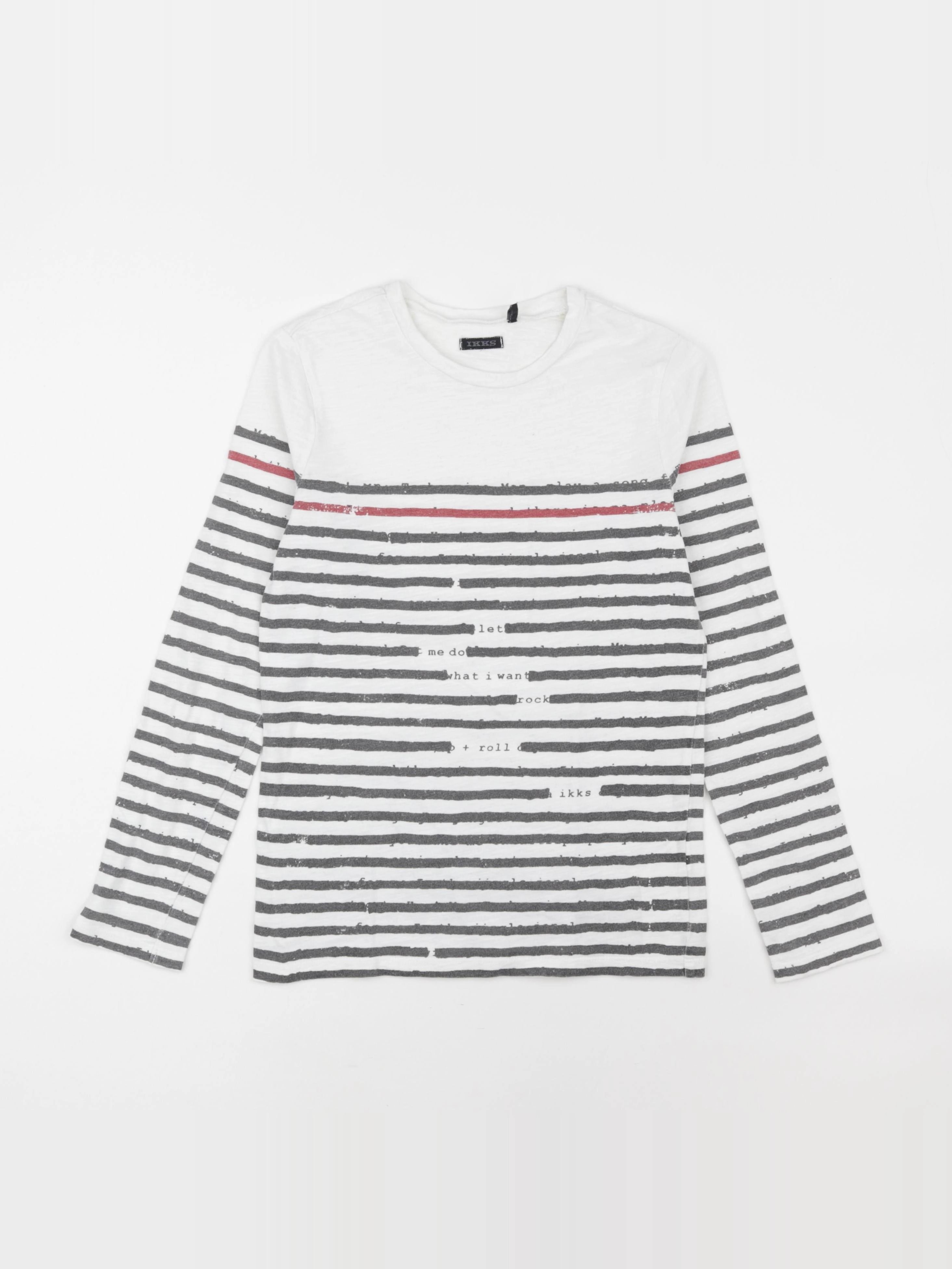 IKKS - tee-shirt blanc, bleu - 8 ans