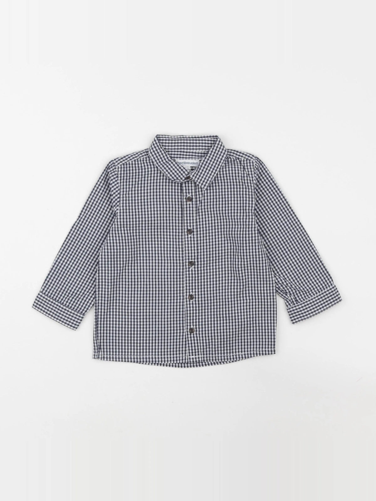 Vertbaudet - chemise blanc, bleu - 18 mois