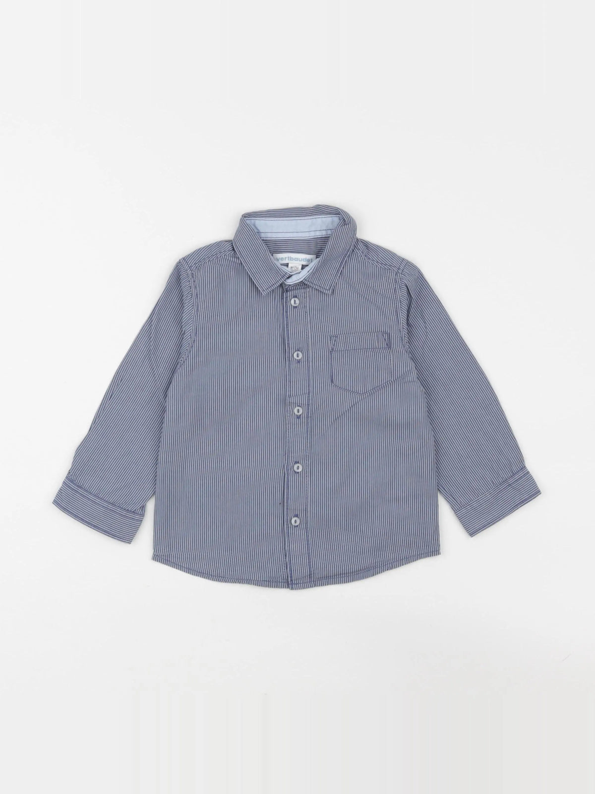 Vertbaudet - chemise bleu - 18 mois
