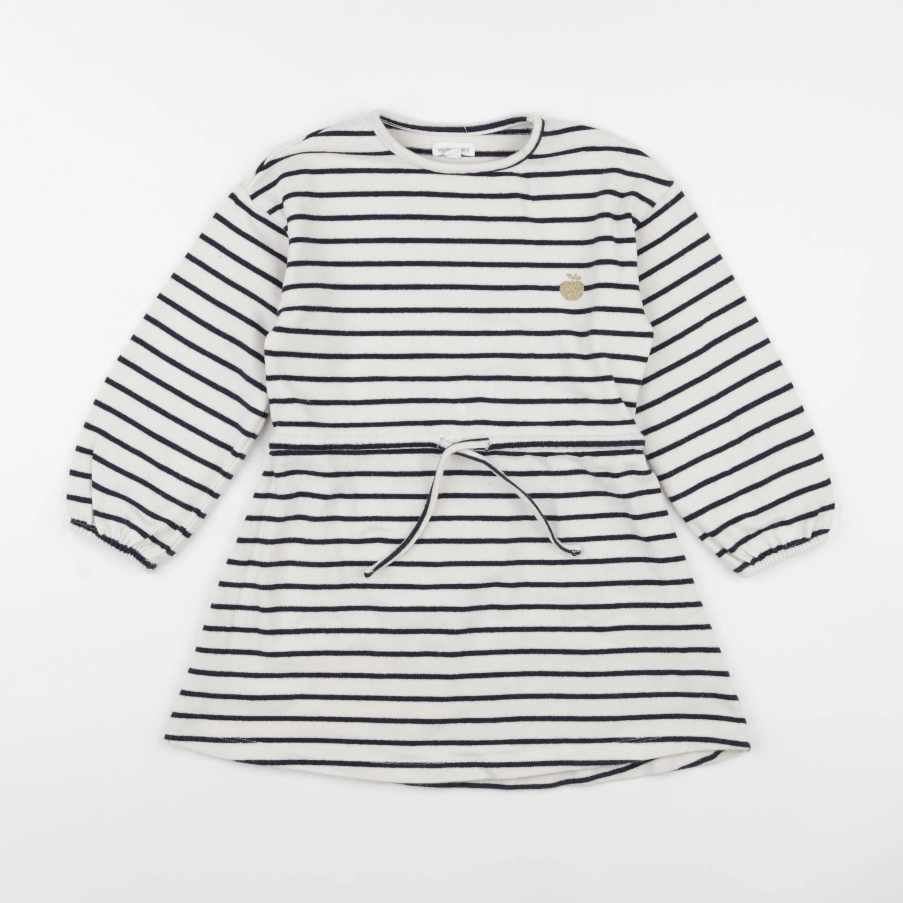 Vertbaudet - robe blanc, bleu - 6 ans
