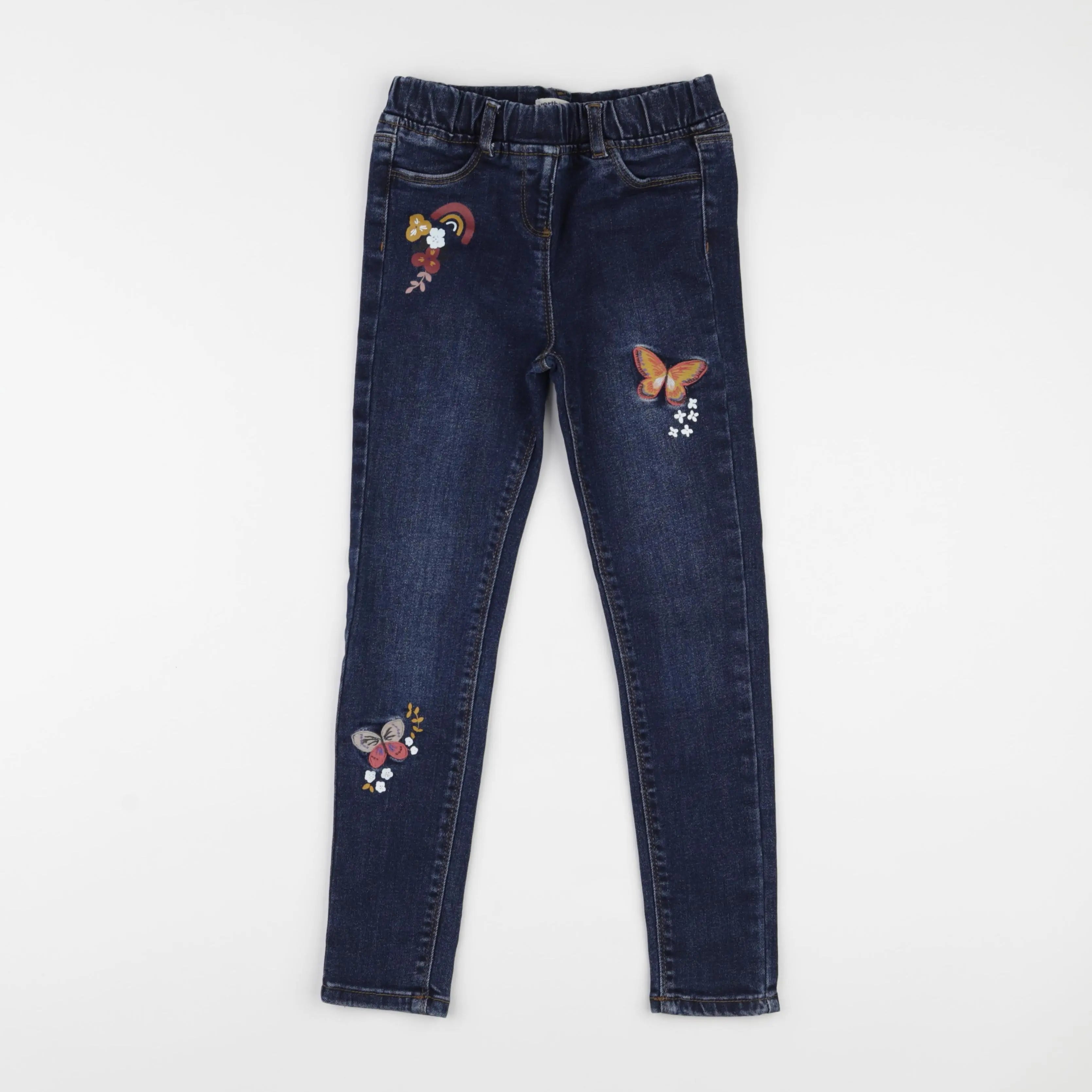 Vertbaudet - jegging bleu - 8 ans