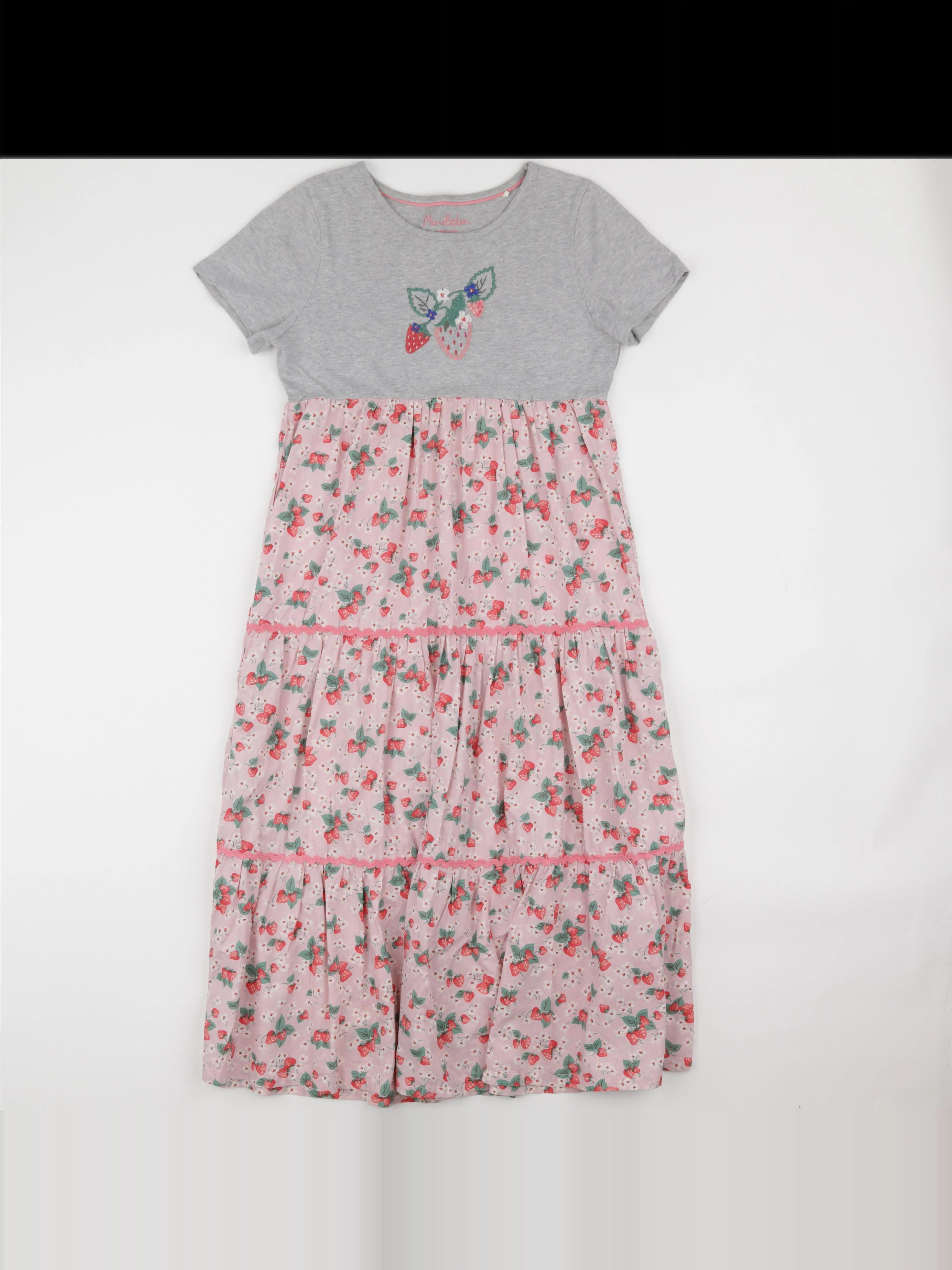 Mini Boden - robe gris, multicolore - 11/12 ans