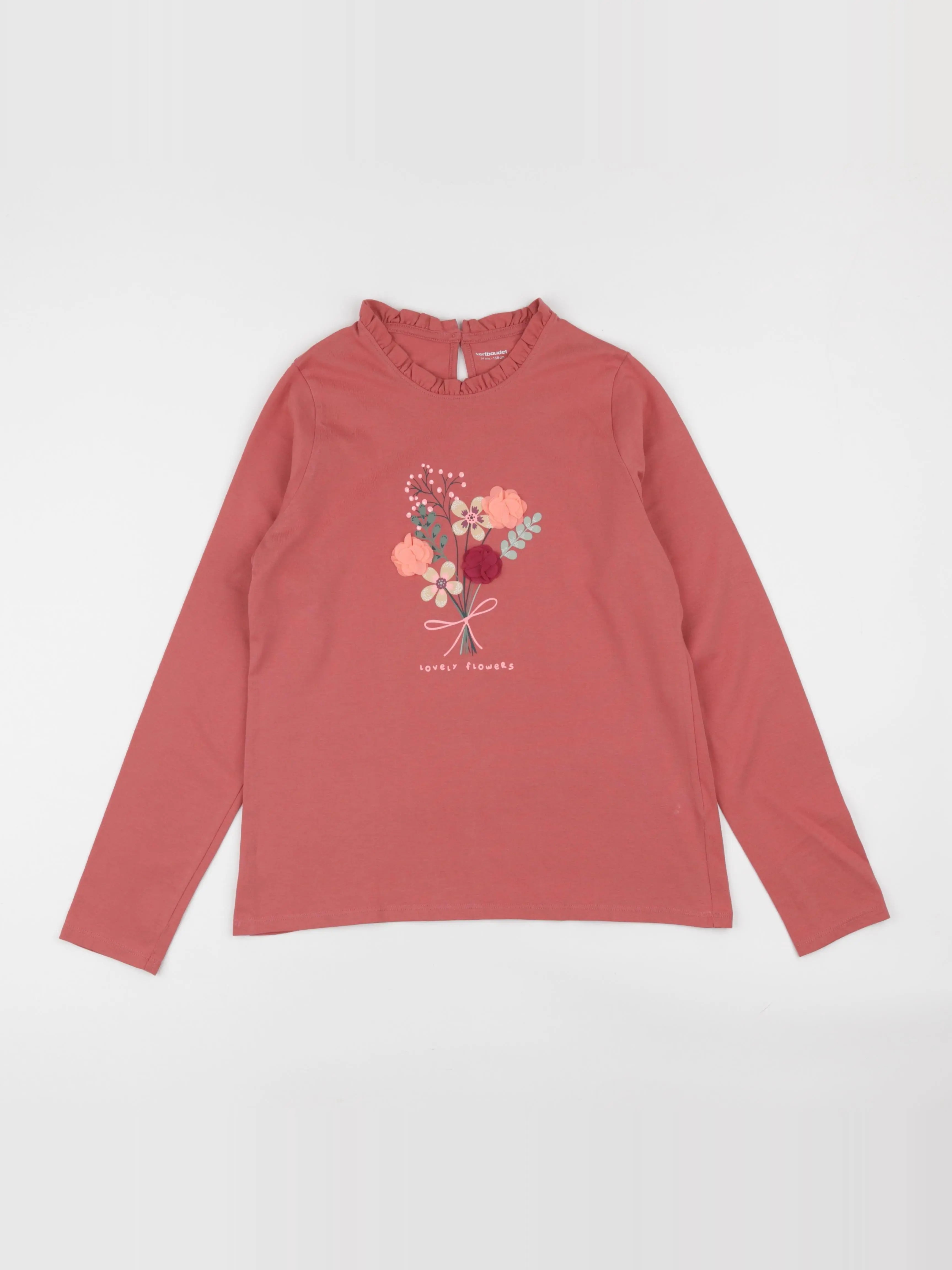Vertbaudet - tee-shirt rose - 14 ans