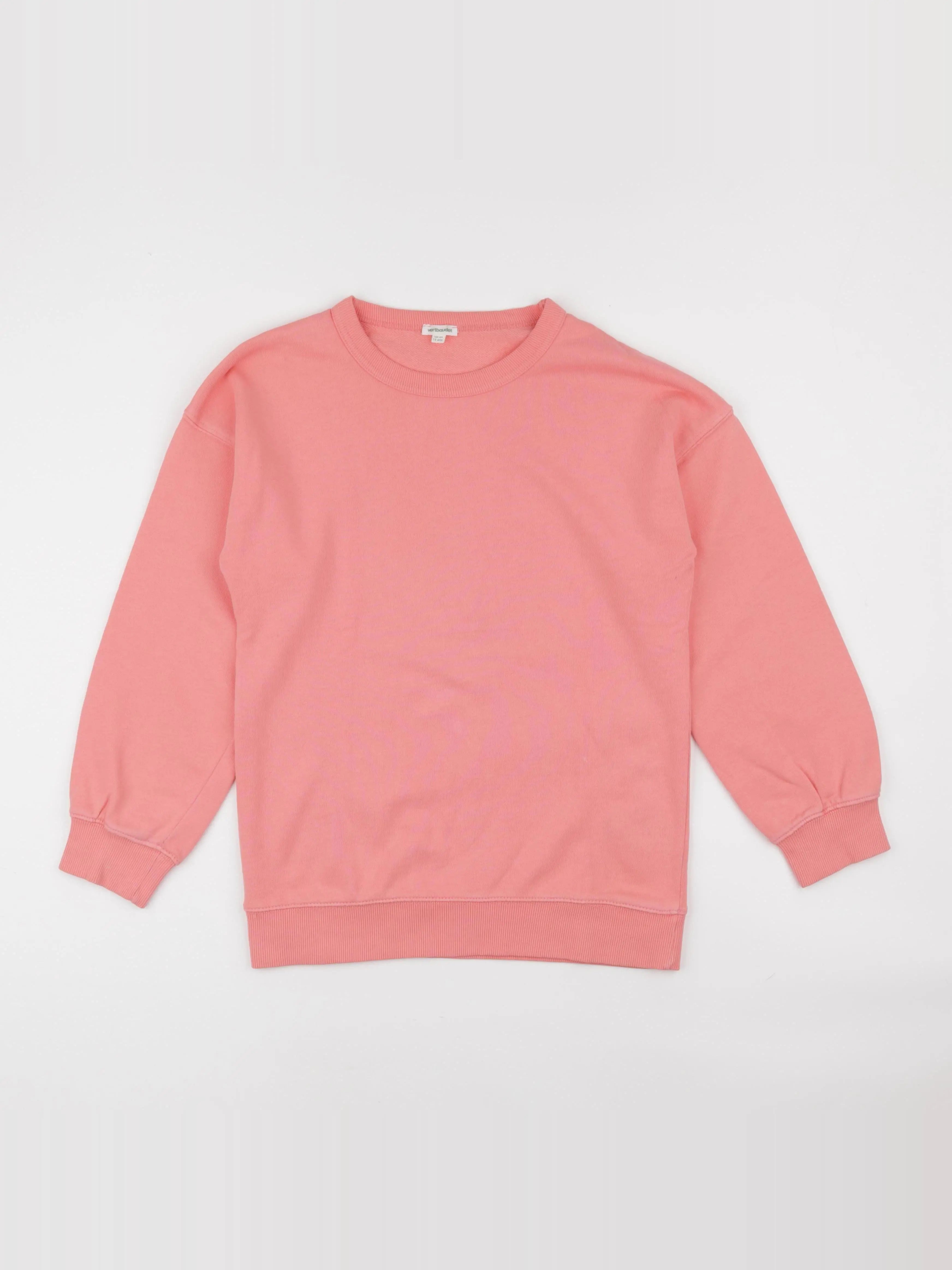Vertbaudet - sweat rose - 12 ans