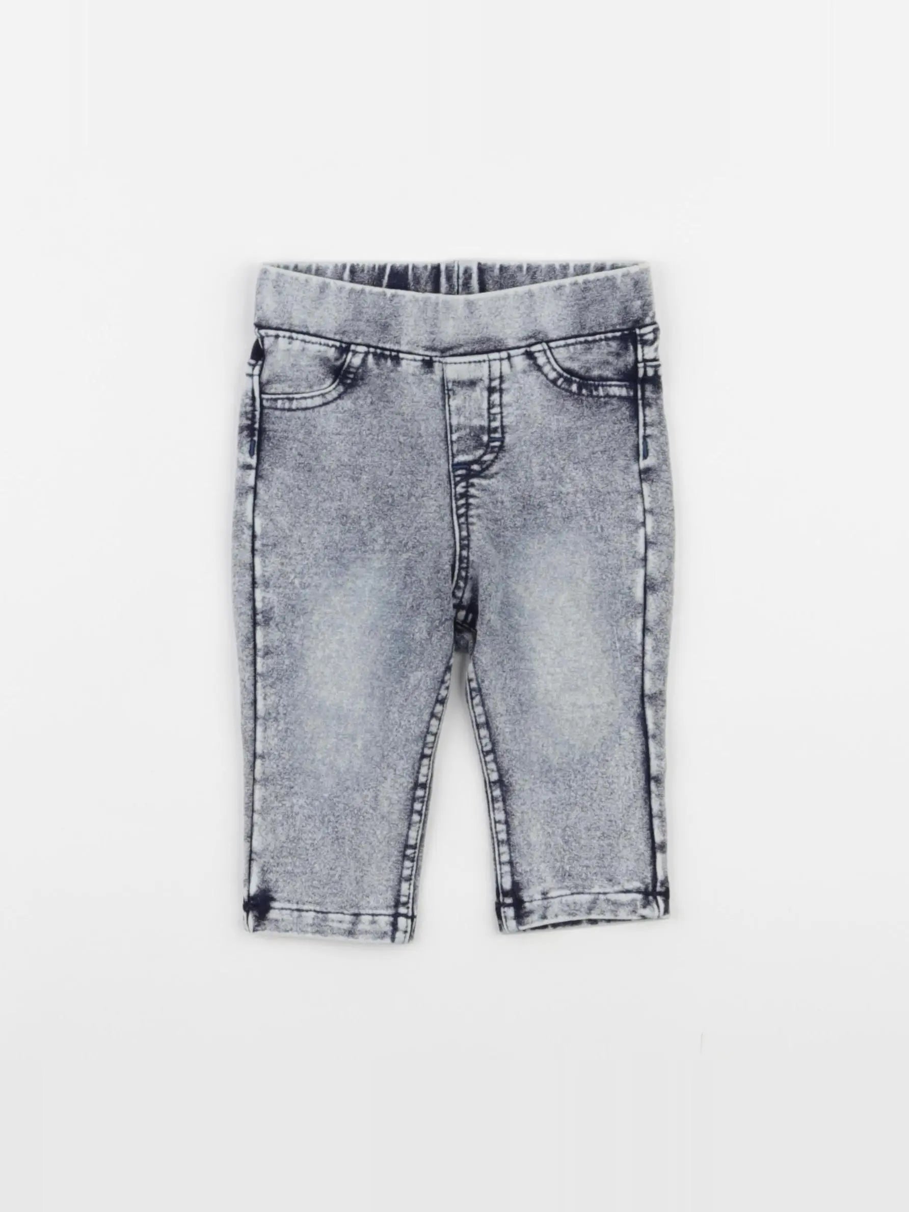 H&M - jegging gris - 2/4 mois