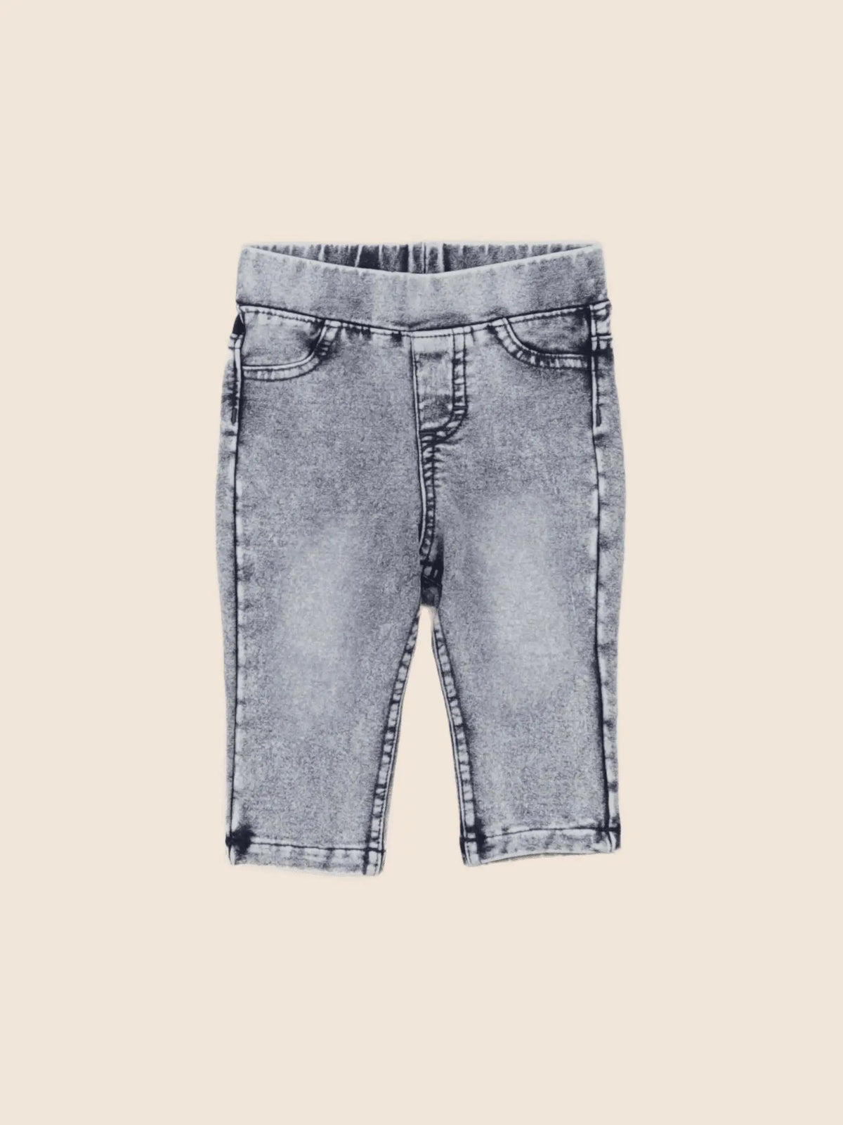 H&M - jegging gris - 2/4 mois